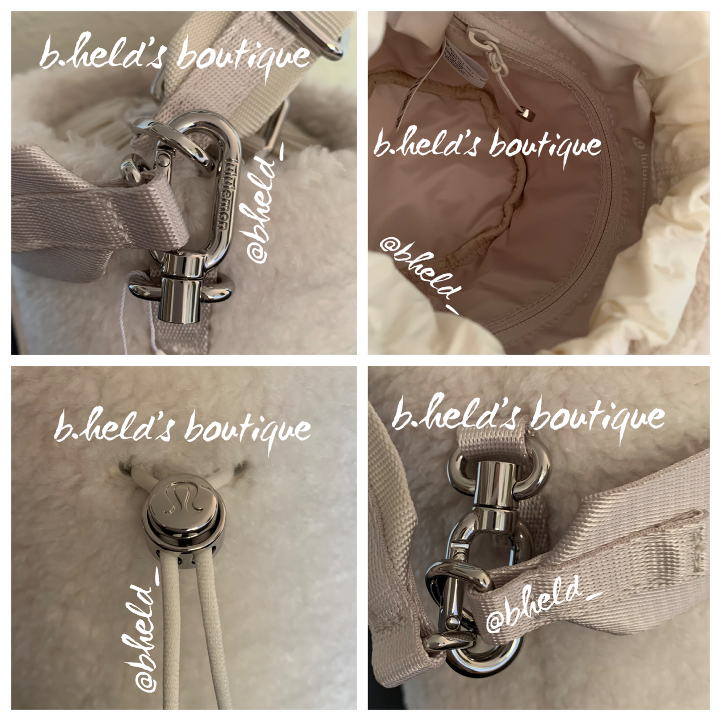 lululemon Crossbody Bucket Bag *Fleece (2.5 L) in White Opal, One Size