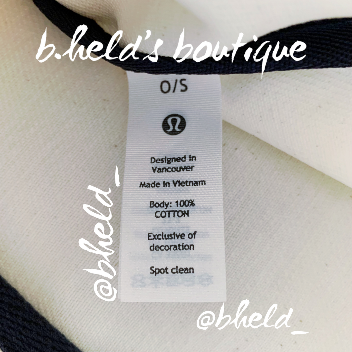 lululemon Daily Multi-Pocket Tote *Canvas Bag in Natural/True Navy, One Size