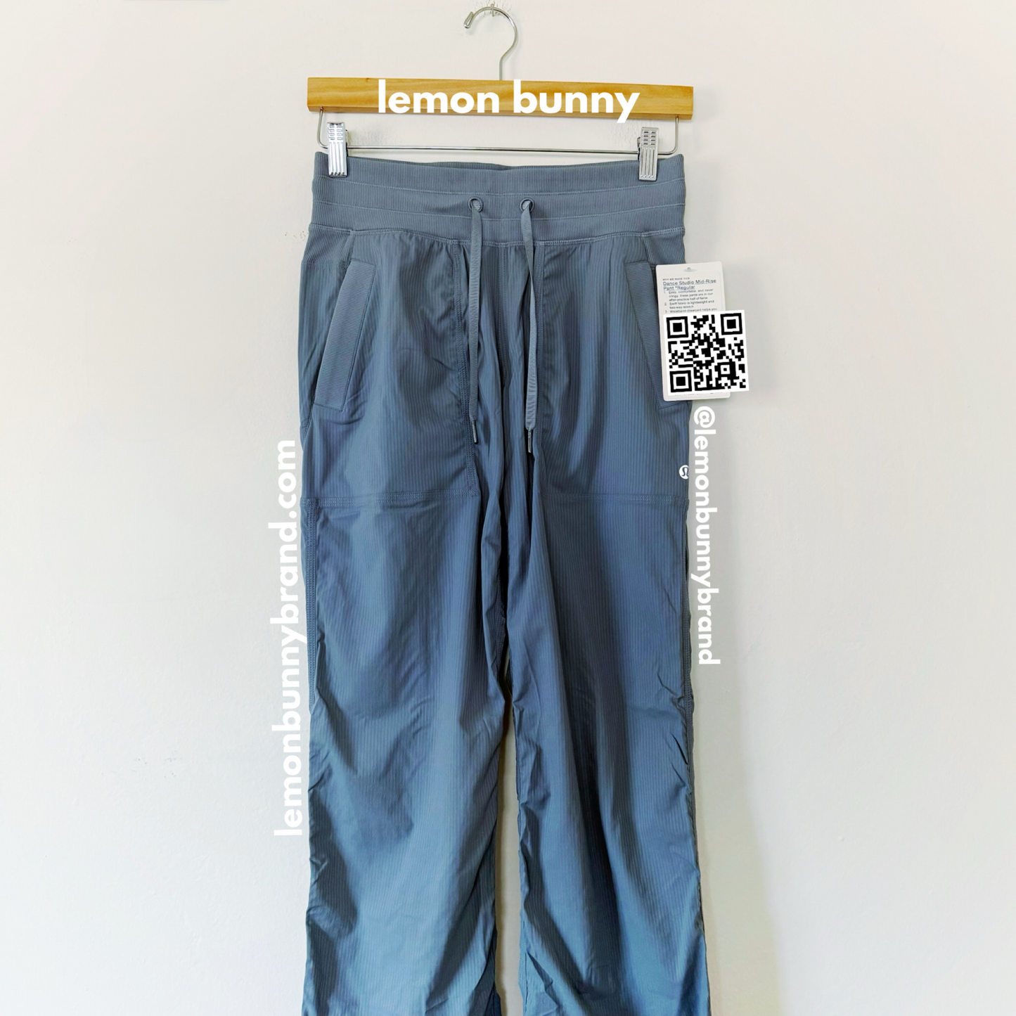 lululemon Dance Studio Mid-Rise Full Length Pant in Belgian Blue, Size 4
