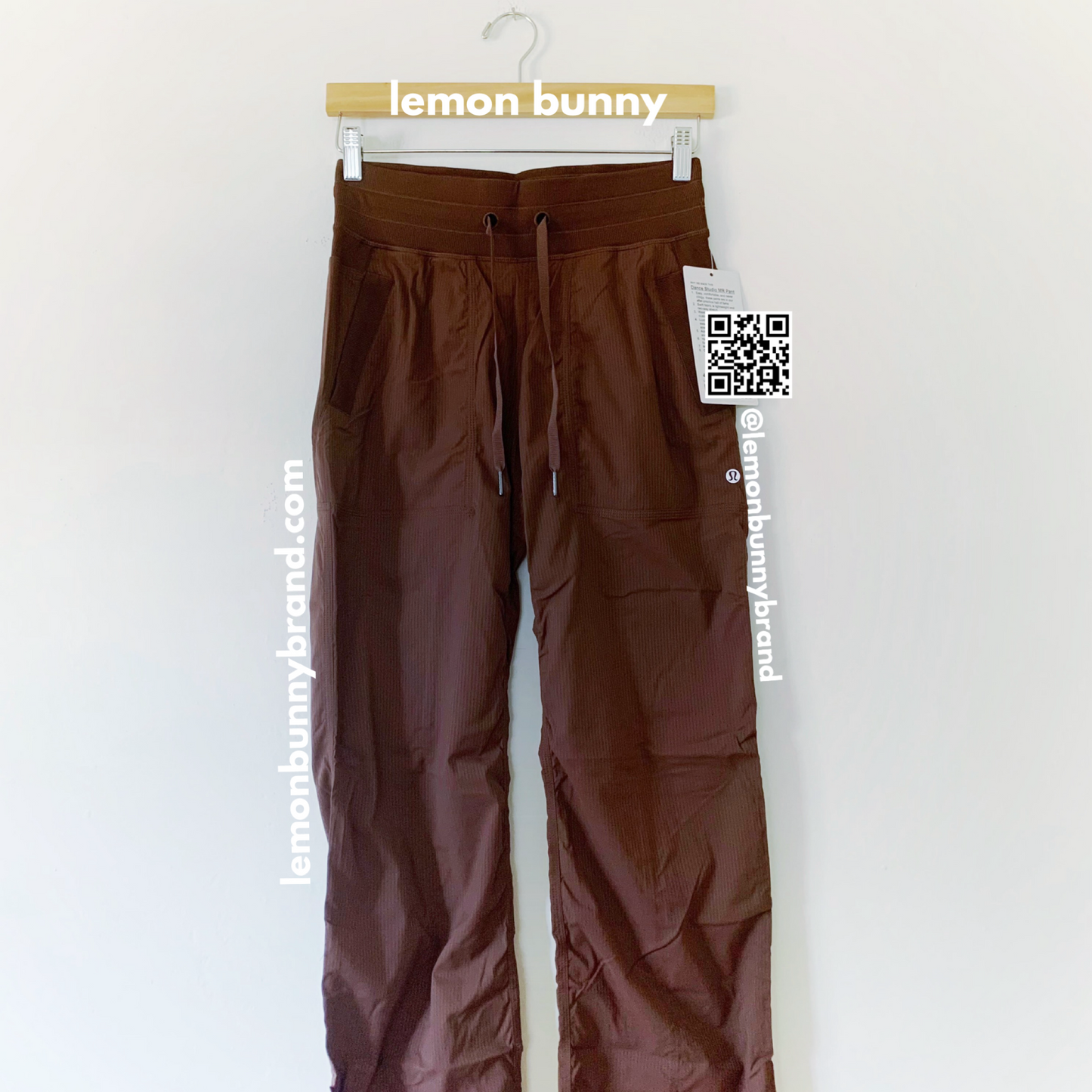 *lemon bunny Curated Bundle: 2 lululemon Dance Studio Pants in Sonic Pink & Java, Size 4