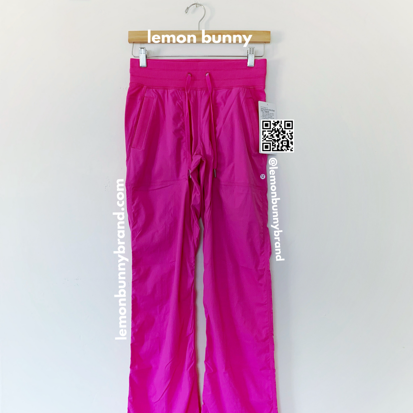 *lemon bunny Curated Bundle: 2 lululemon Dance Studio Pants in Sonic Pink & Java, Size 4