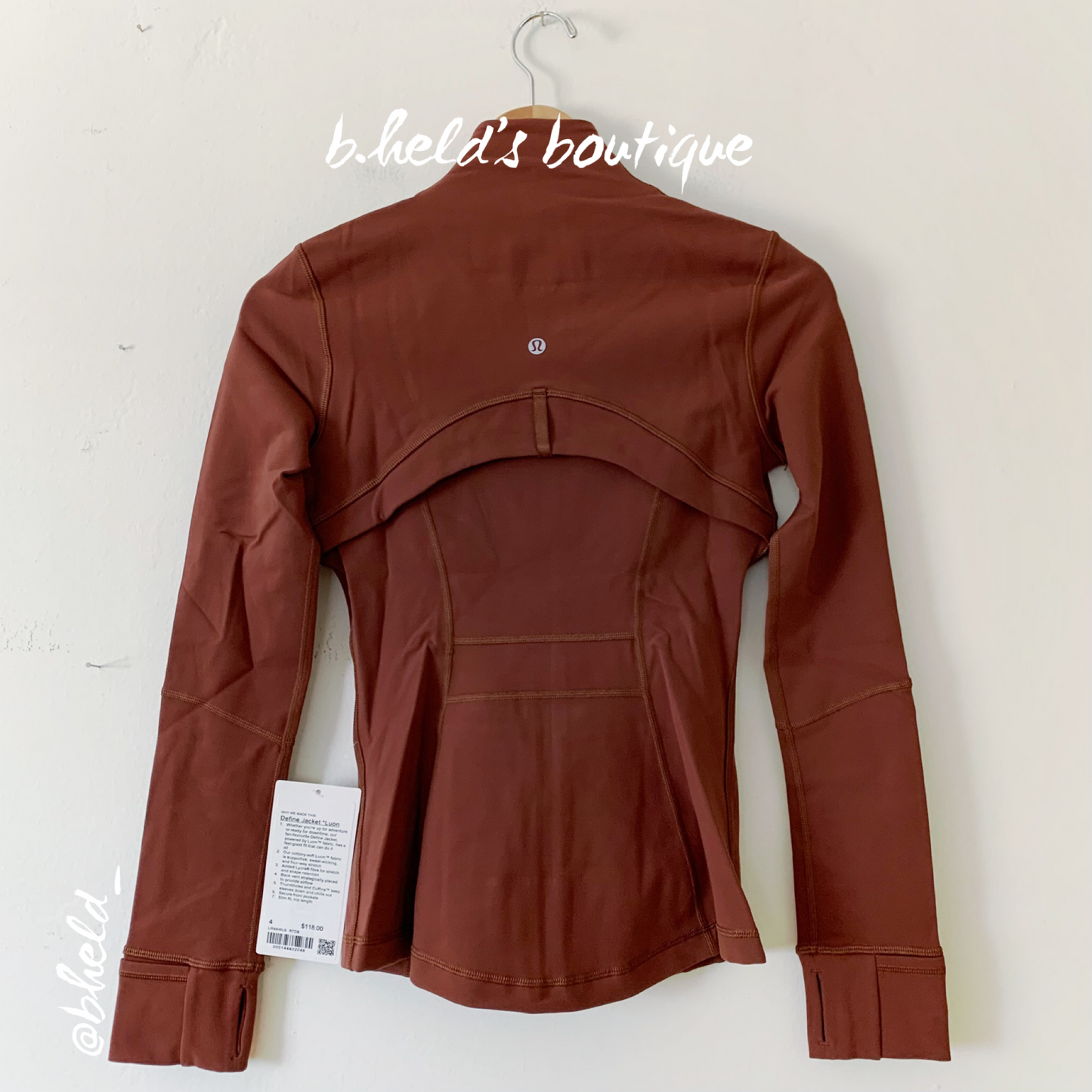 lululemon Define Jacket *Luon in Roasted Brown, Size 4