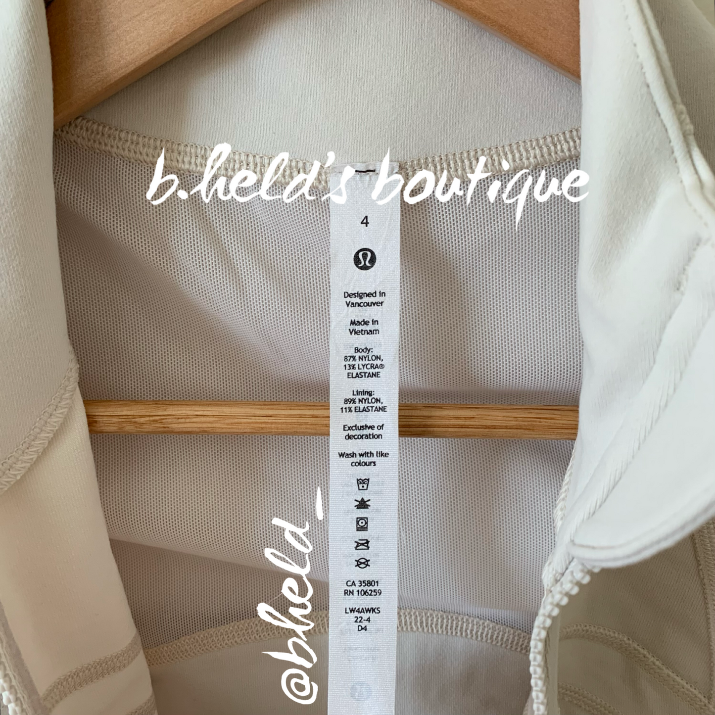 lululemon Define Jacket *Luon in White Opal, Size 4