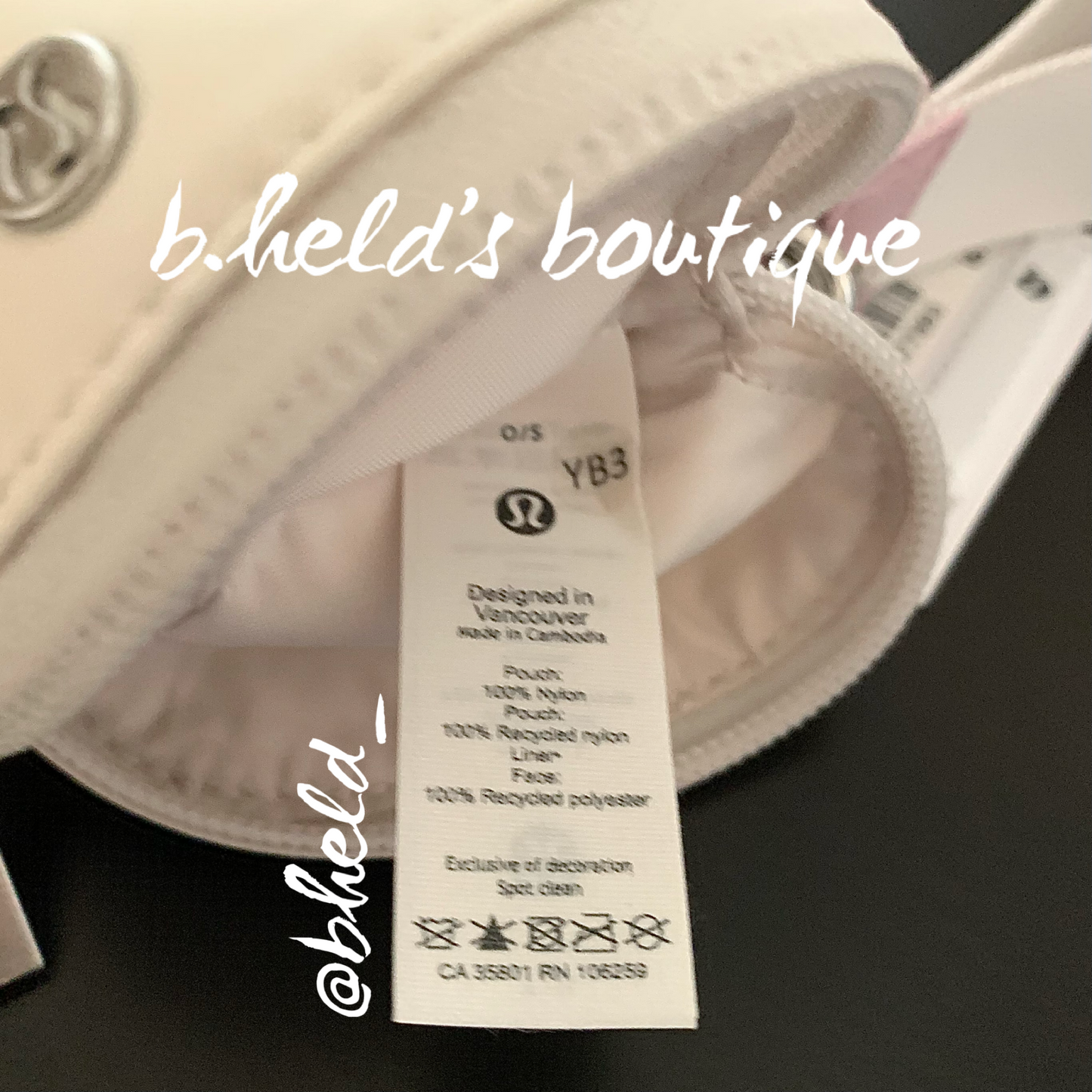 lululemon Dual Pouch Wristlet in White Opal/Pink Peony, One Size