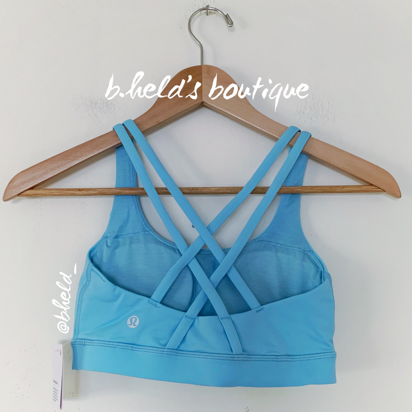 lululemon Energy Bra in Blue Chill, Size 4