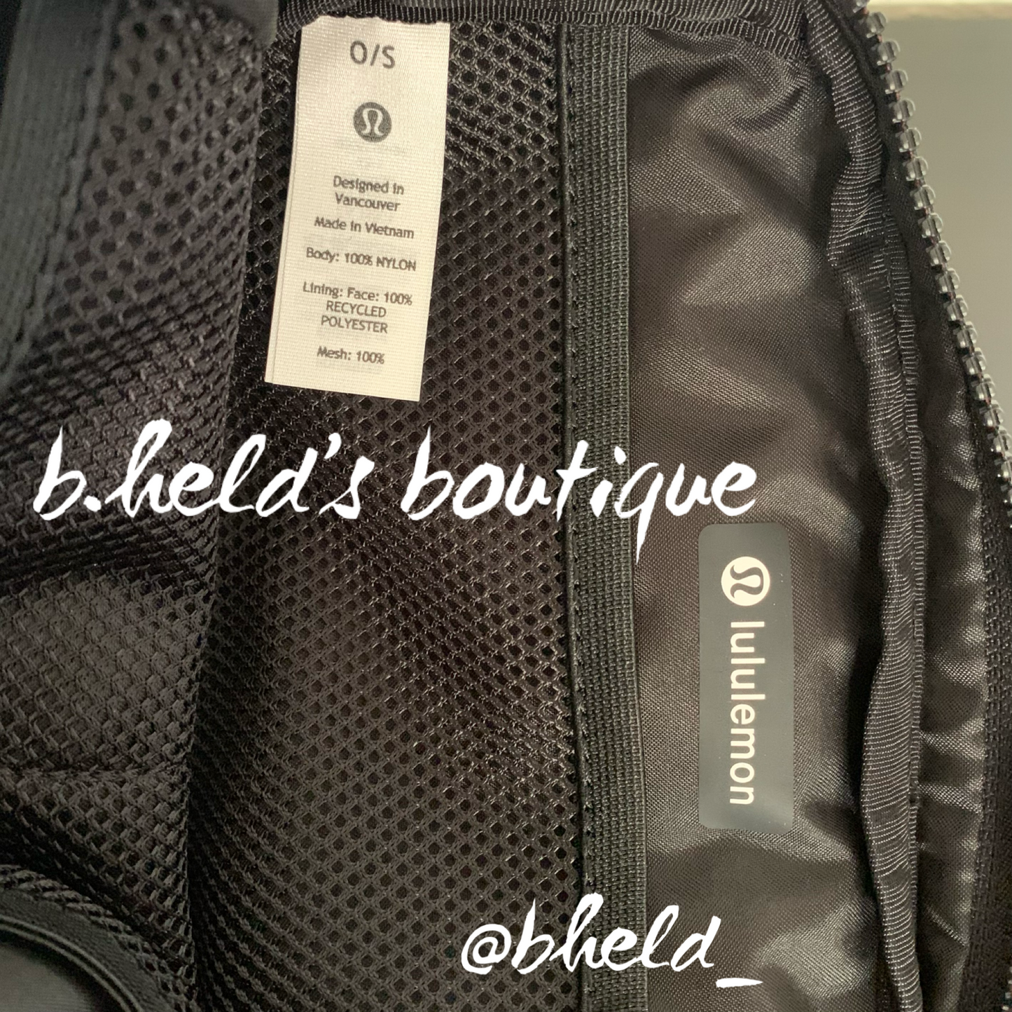 lululemon Everywhere Belt Bag (1 L) in Black/Gold, One Size
