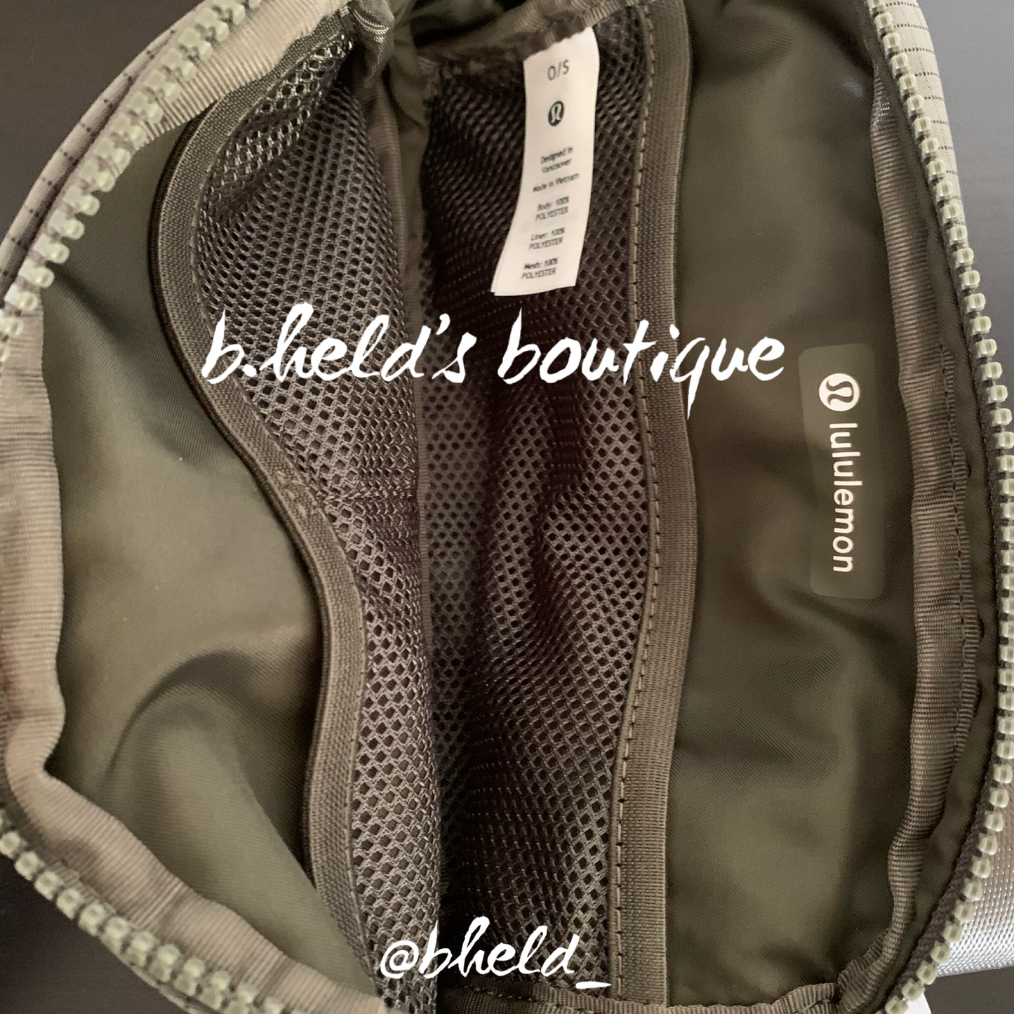 lululemon Everywhere Belt Bag (1 L) in Carob Brown/Black, One Size
