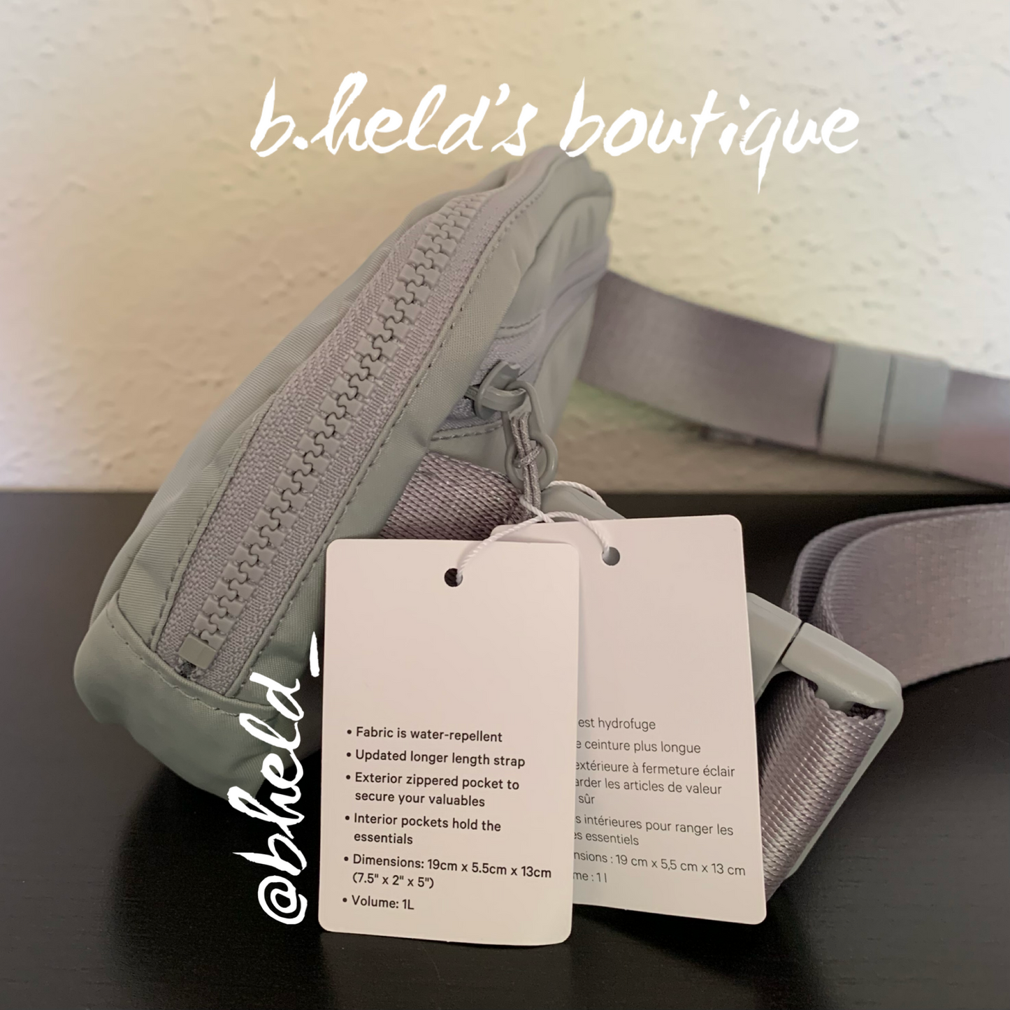 lululemon Everywhere Belt Bag (1 L) in Silver Drop, One Size