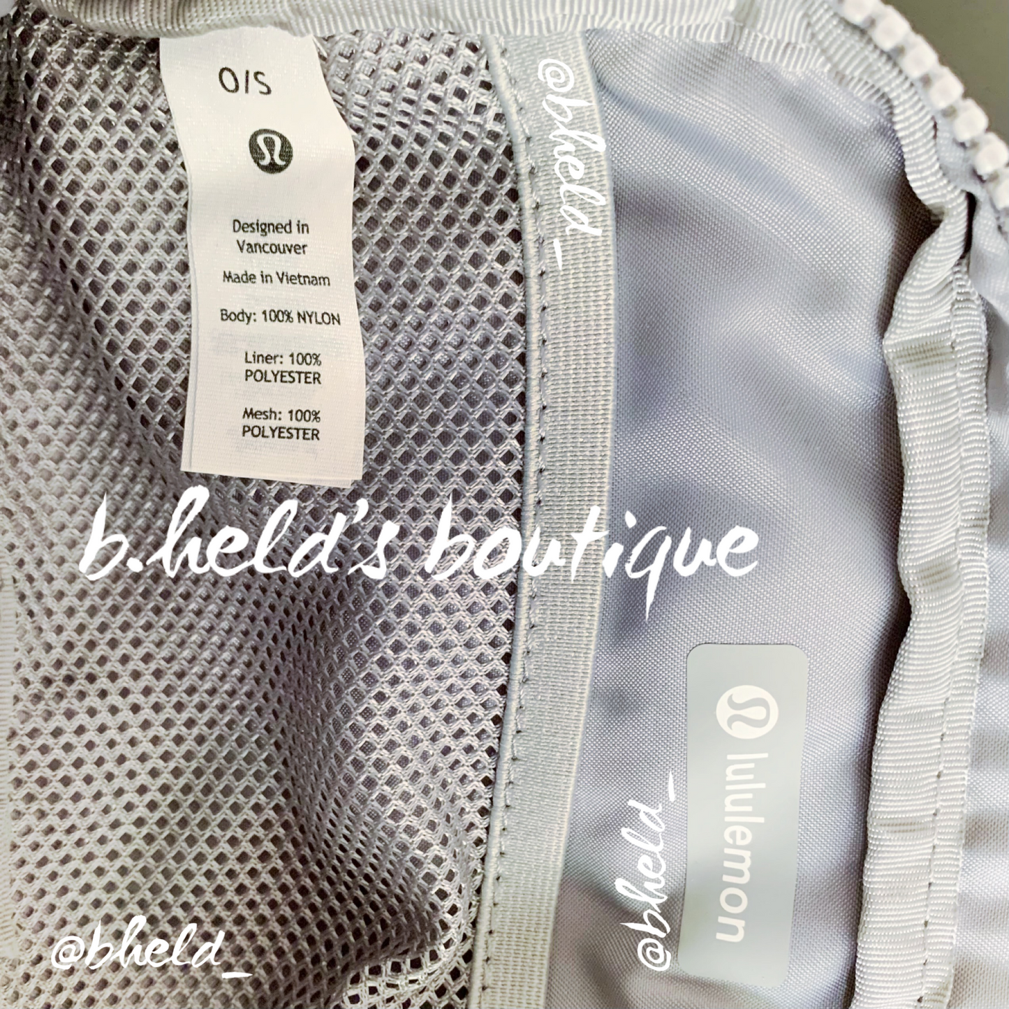 lululemon Everywhere Belt Bag (1 L) in Silver Drop with USC Trojans Logo, One Size