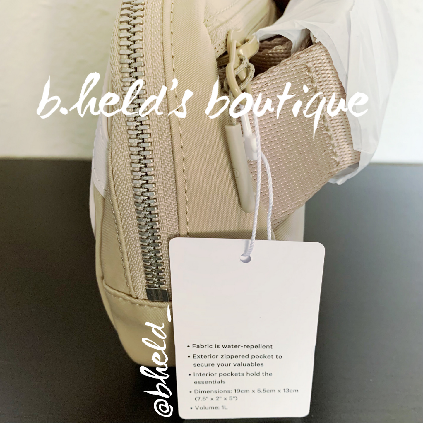 lululemon Everywhere Belt Bag (1 L) in Trench/White Opal, One Size