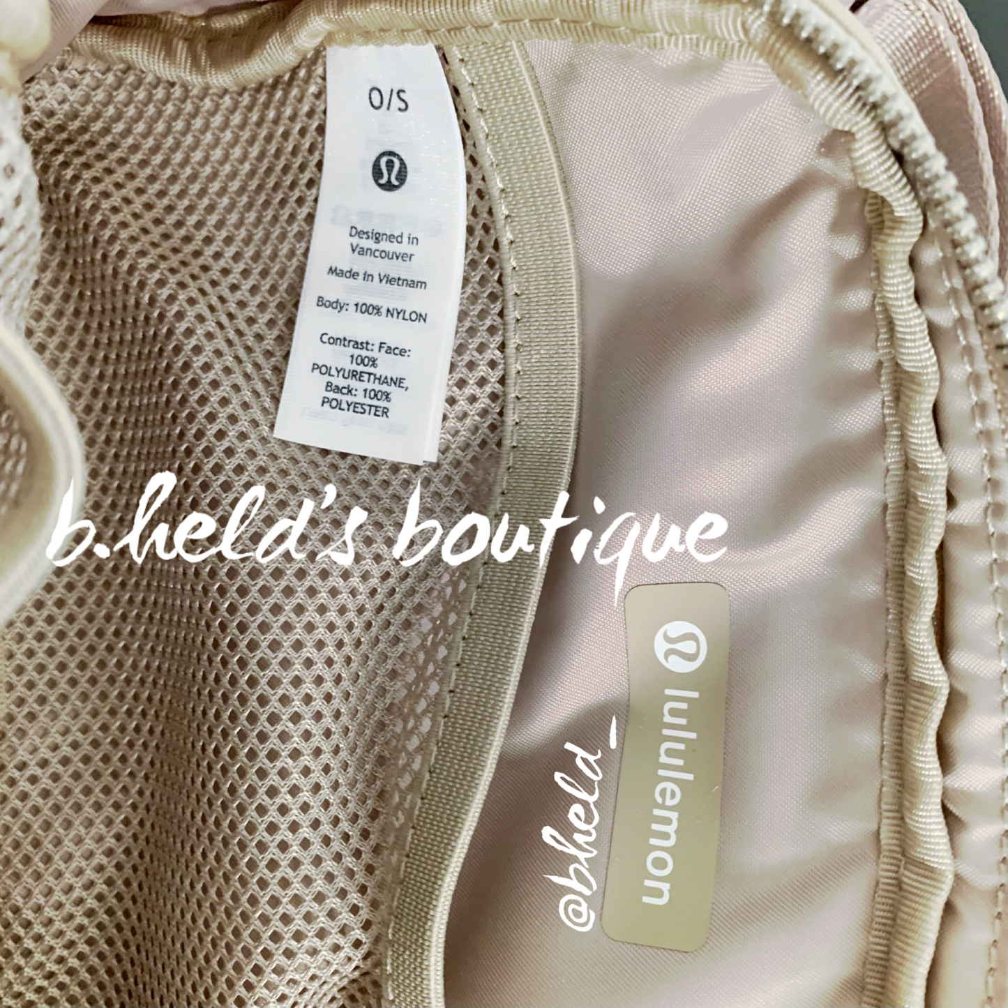 lululemon Everywhere Belt Bag (1 L) in Trench/White Opal, One Size