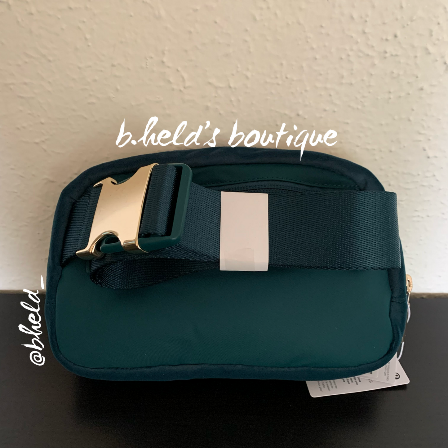 lululemon Everywhere Belt Bag *Velour (1 L) in Green Jasper/Gold, One Size