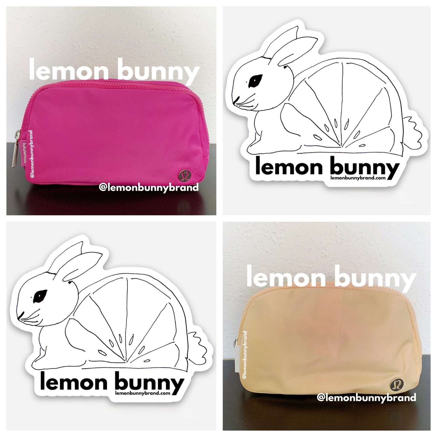 *lemon bunny Curated Bundle: 2 lululemon Everywhere Belt Bags in Sonic Pink & Summer Glow