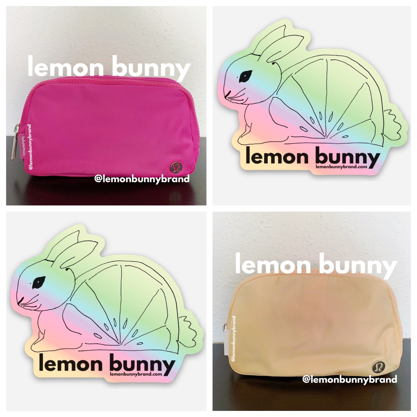 *lemon bunny Curated Bundle: 2 lululemon Everywhere Belt Bags in Sonic Pink & Summer Glow