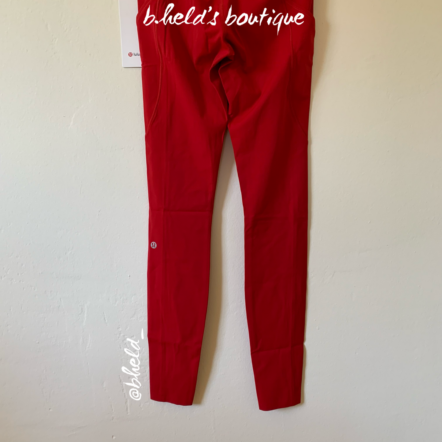 lululemon Fast and Free High-Rise Tight 28" in Dark Red, Size 4