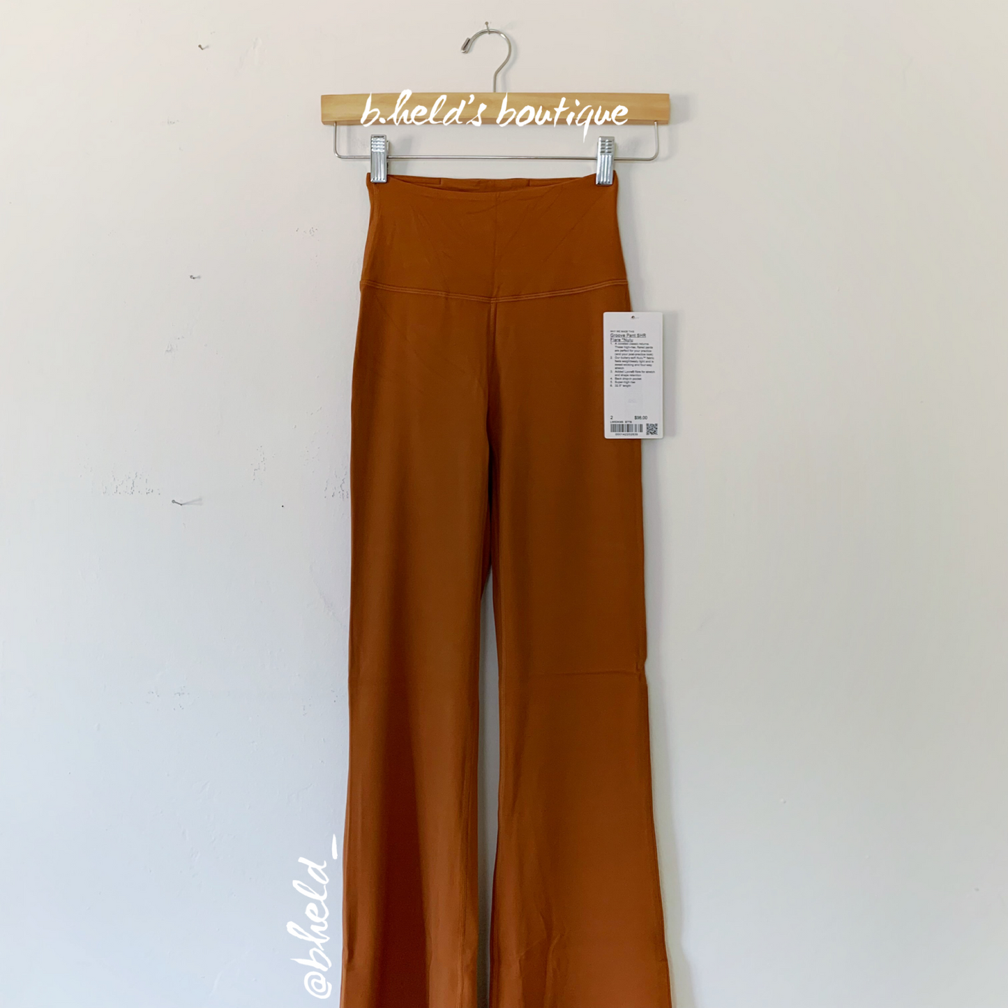lululemon Groove Super High-Rise Flared Pant *Nulu in Butternut Brown, Size 2 (Single-Lined)