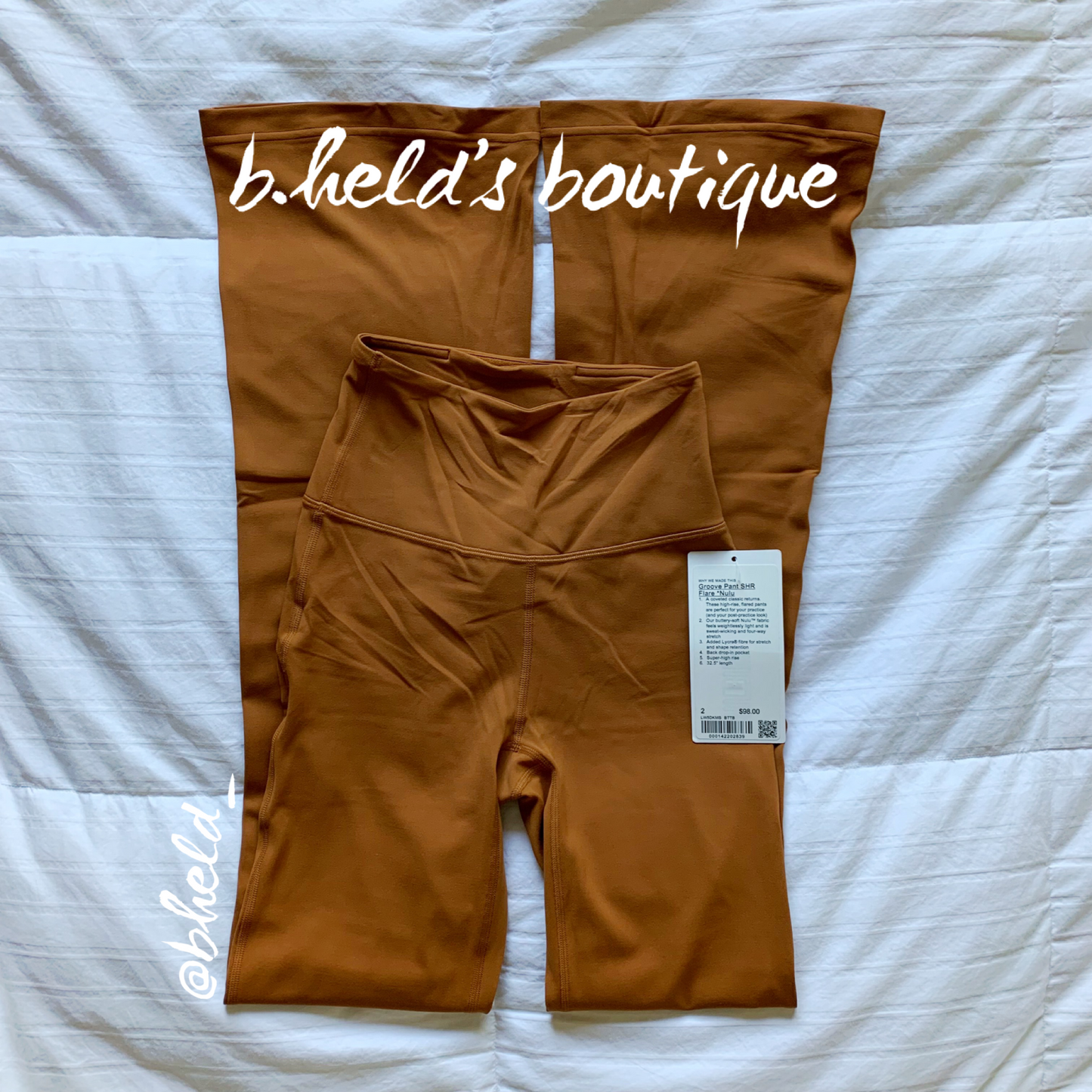 lululemon Groove Super High-Rise Flared Pant *Nulu in Butternut Brown, Size 2 (Single-Lined)