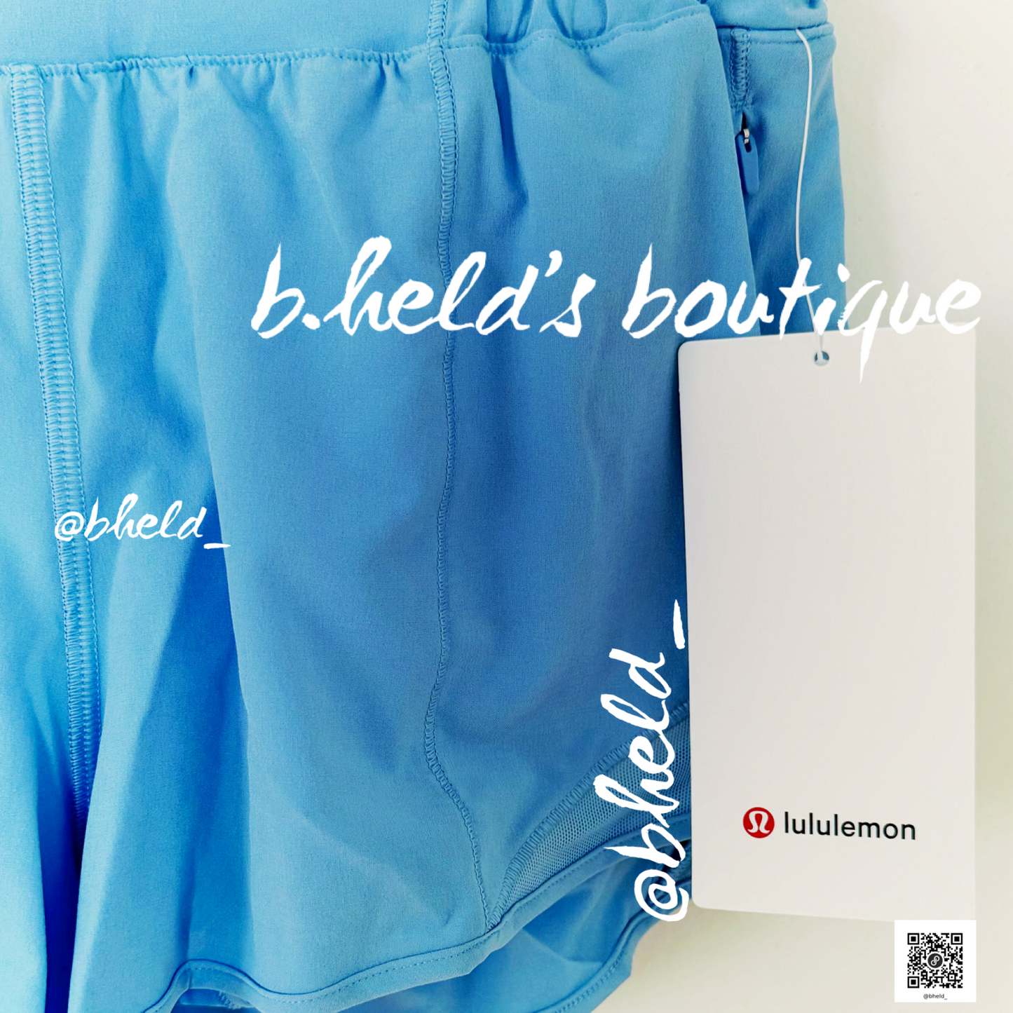 lululemon Hotty Hot High-Rise Lined Short 2.5" in Aero Blue, Size 4