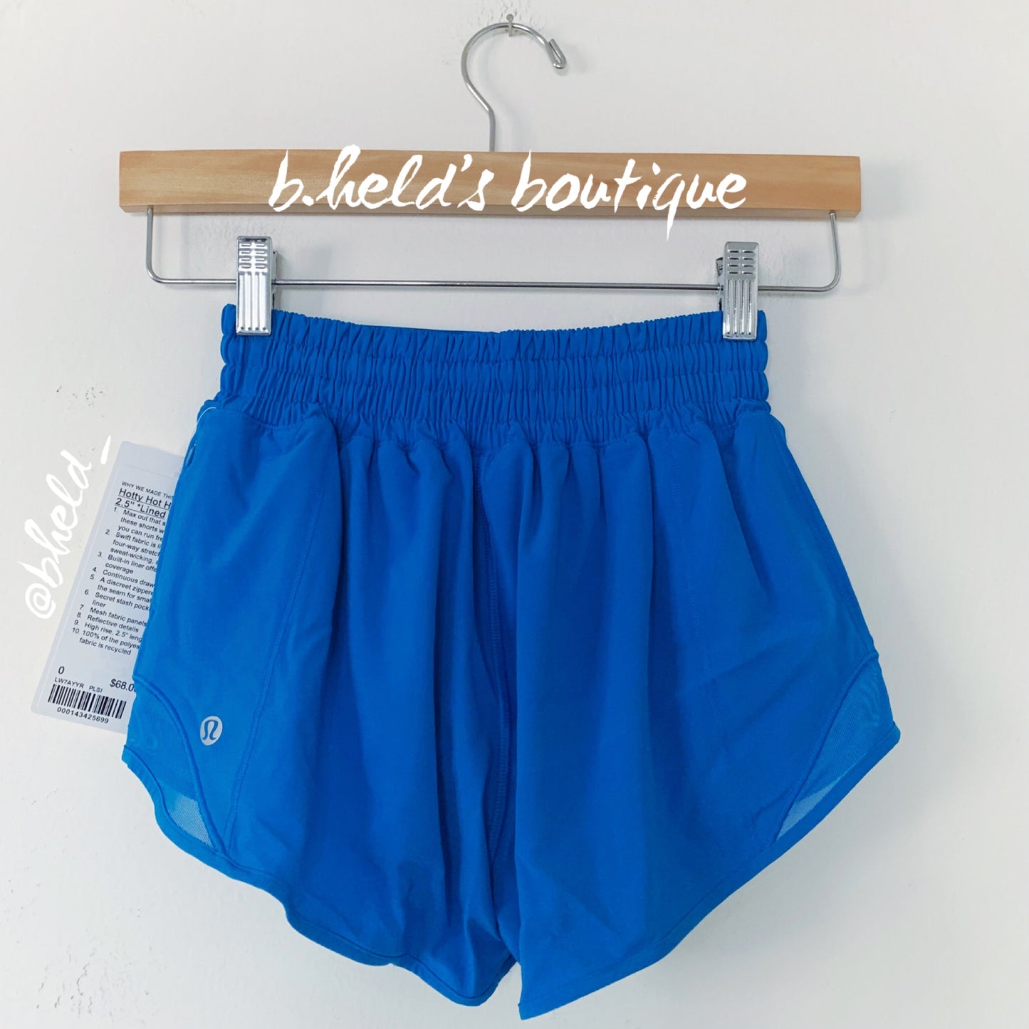 lululemon Hotty Hot High-Rise Lined Short 2.5" in Poolside, Size 0
