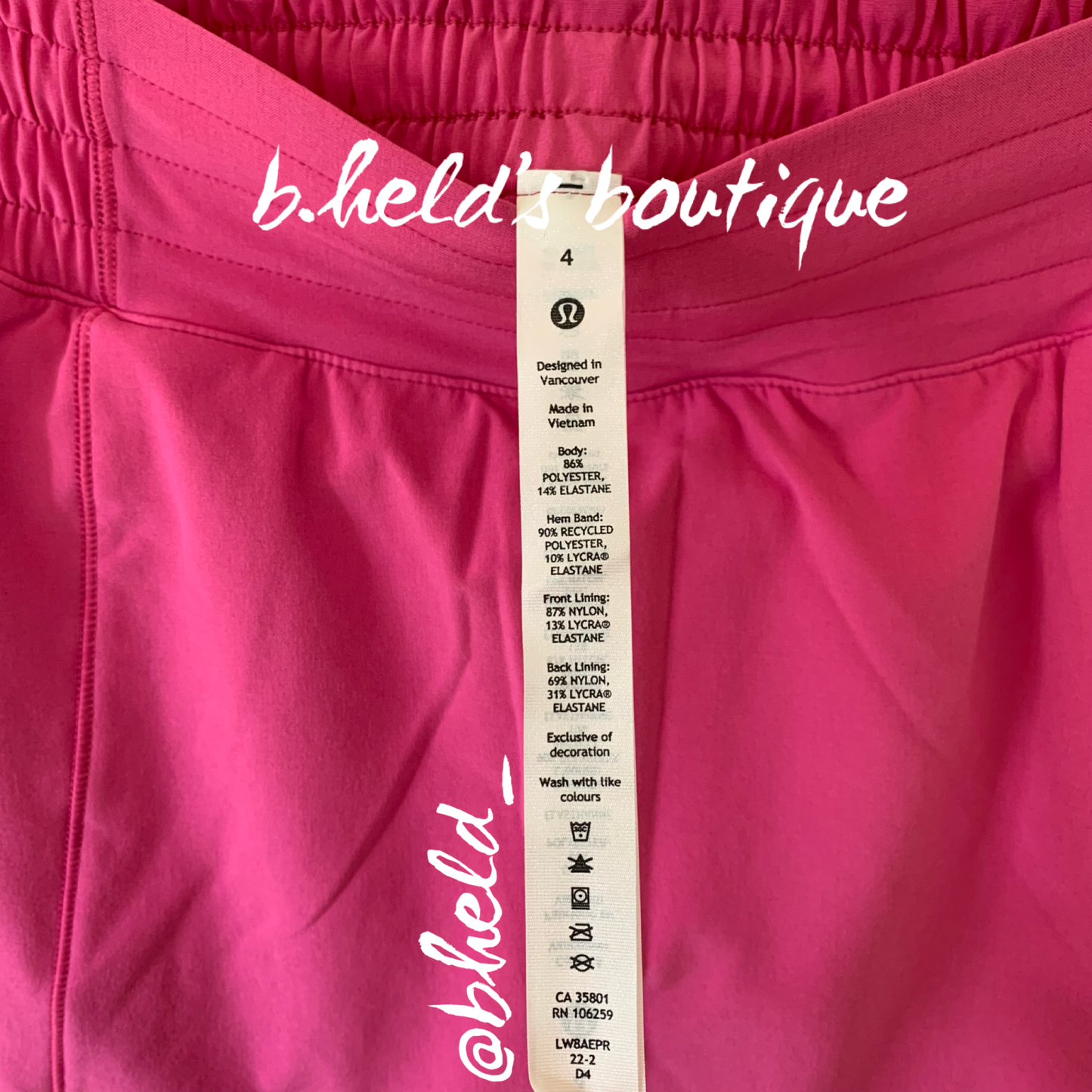 lululemon Hotty Hot High-Rise Skirt in Sonic Pink, Size 4
