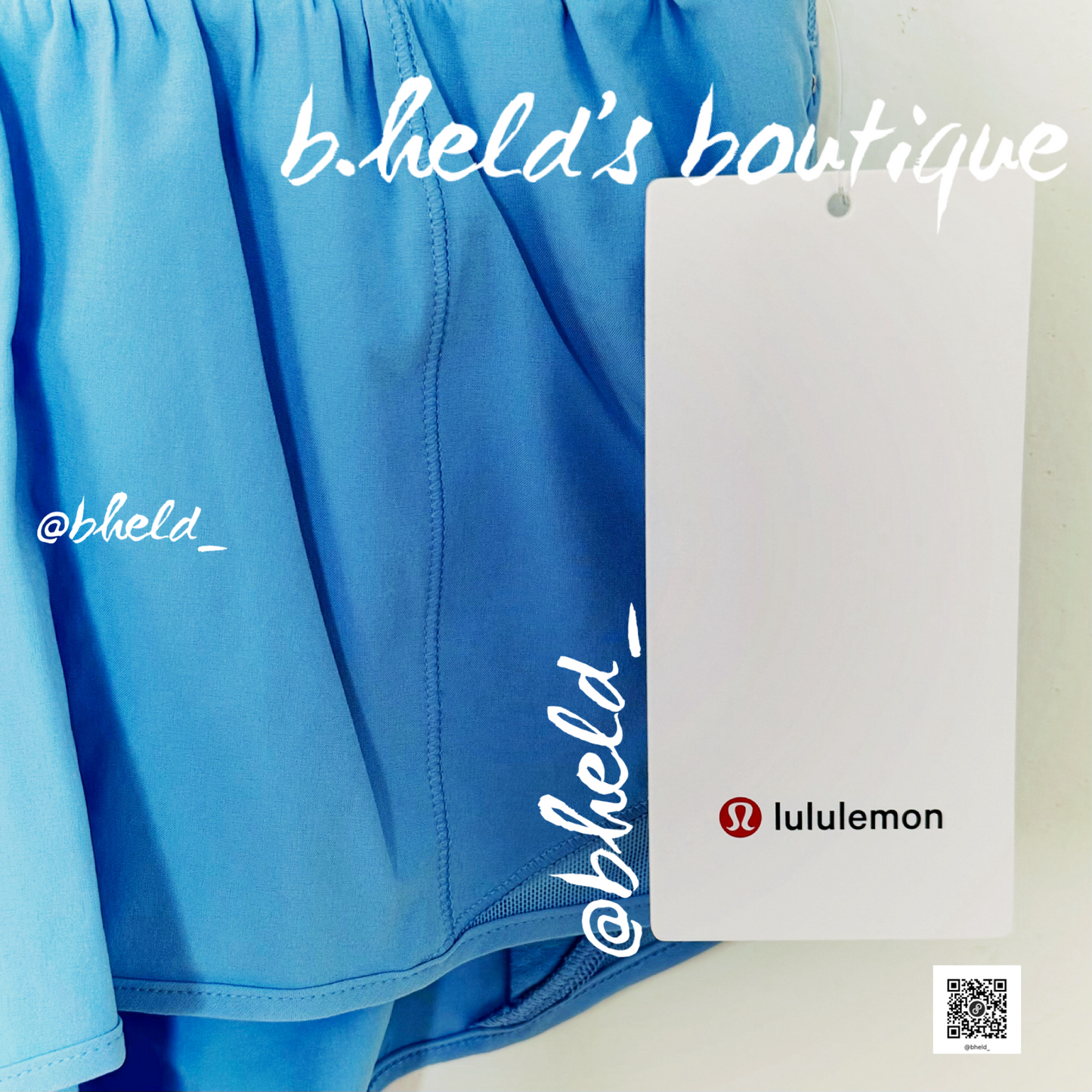 lululemon Hotty Hot Low-Rise Lined Short 2.5" in Aero Blue, Size 2