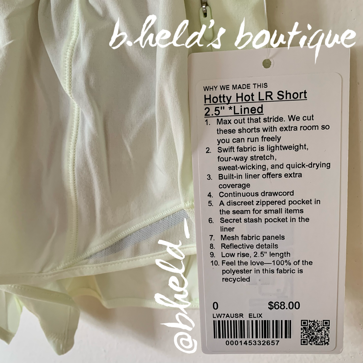 lululemon Hotty Hot Low-Rise Lined Short 2.5" in Elixir, Size 0