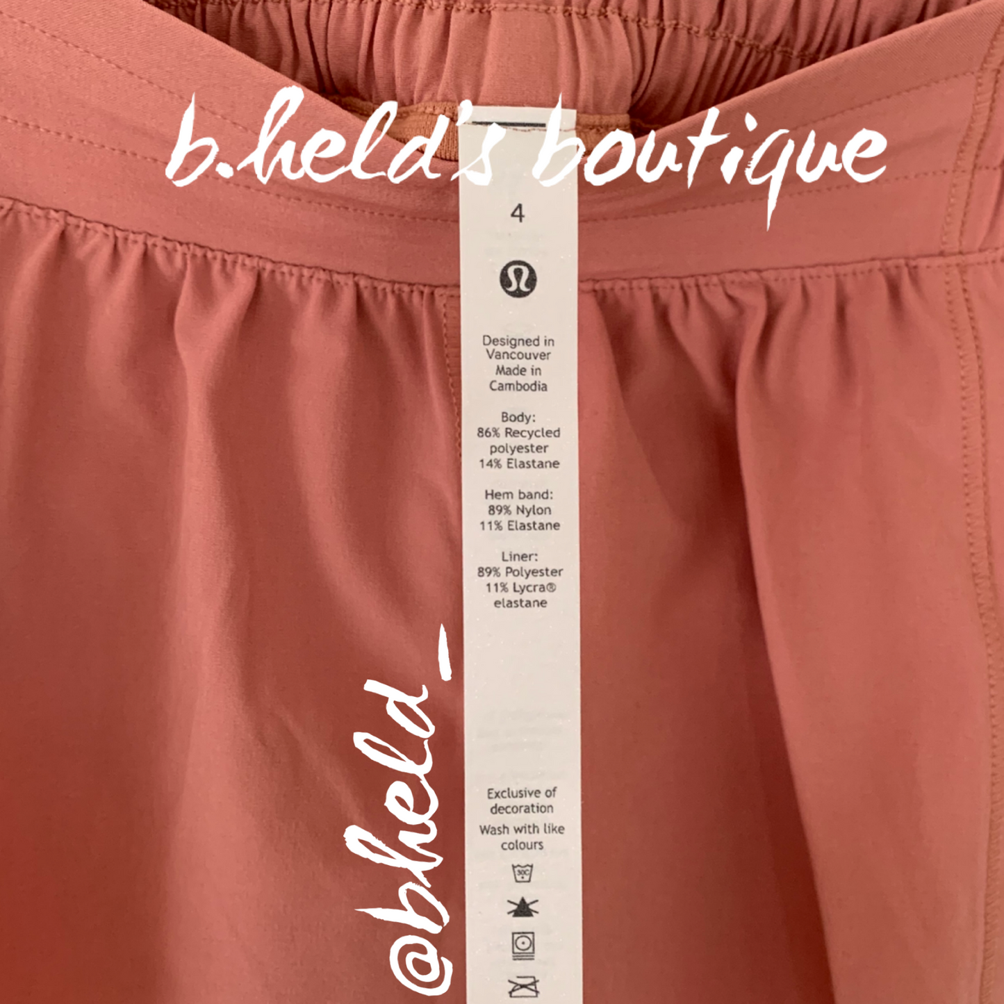 lululemon Hotty Hot Low-Rise Lined Short 2.5" in Pink Savannah, Size 4