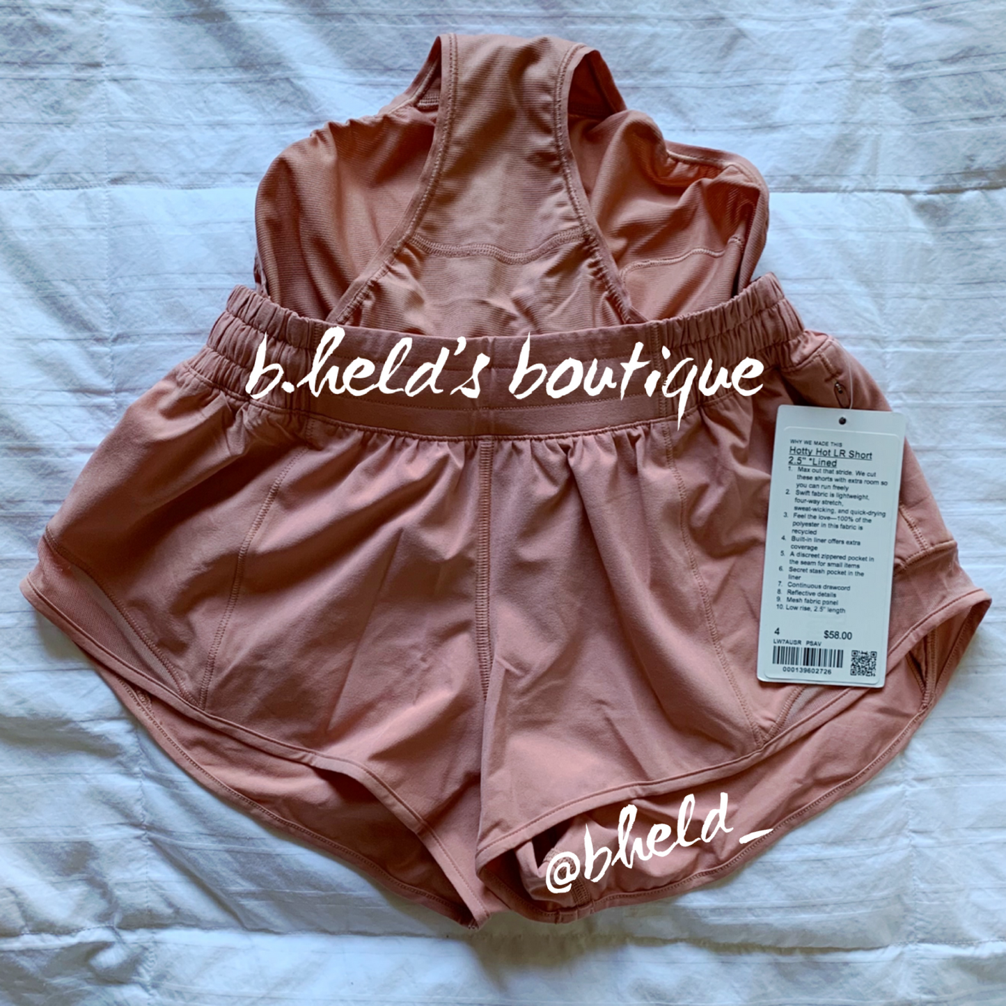 lululemon Hotty Hot Low-Rise Lined Short 2.5" in Pink Savannah, Size 4