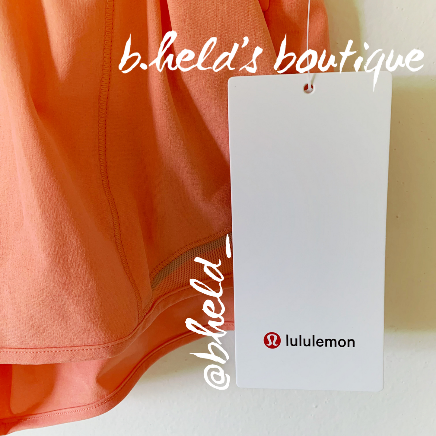 lululemon Hotty Hot Low-Rise Lined Short 2.5" in Sunny Coral, Size 2