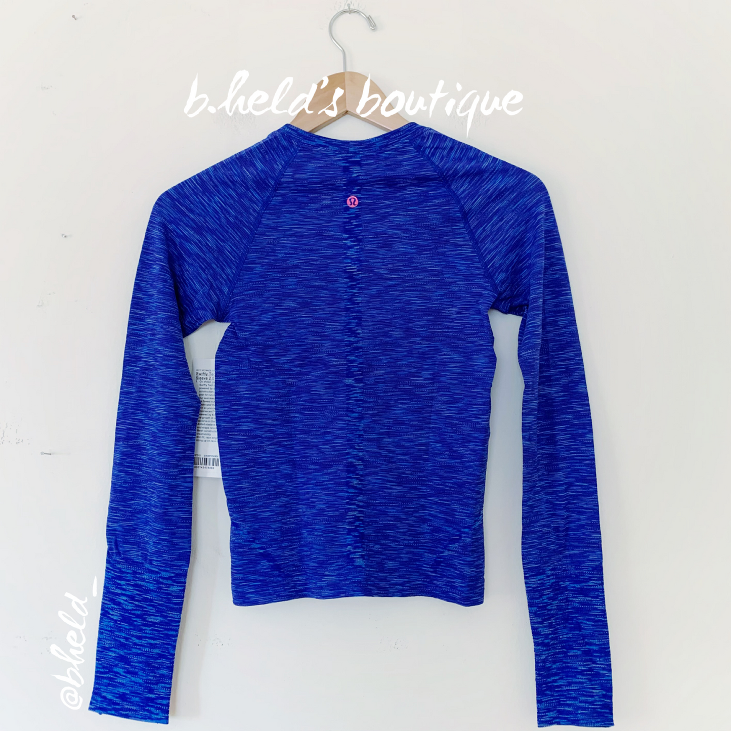 lululemon Limited Edition Swiftly Tech Long Sleeve Shirt 2.0 *Race Length in SeaWheeze Chroma Check Psychic/Chroma Psychic Multi, Size 4