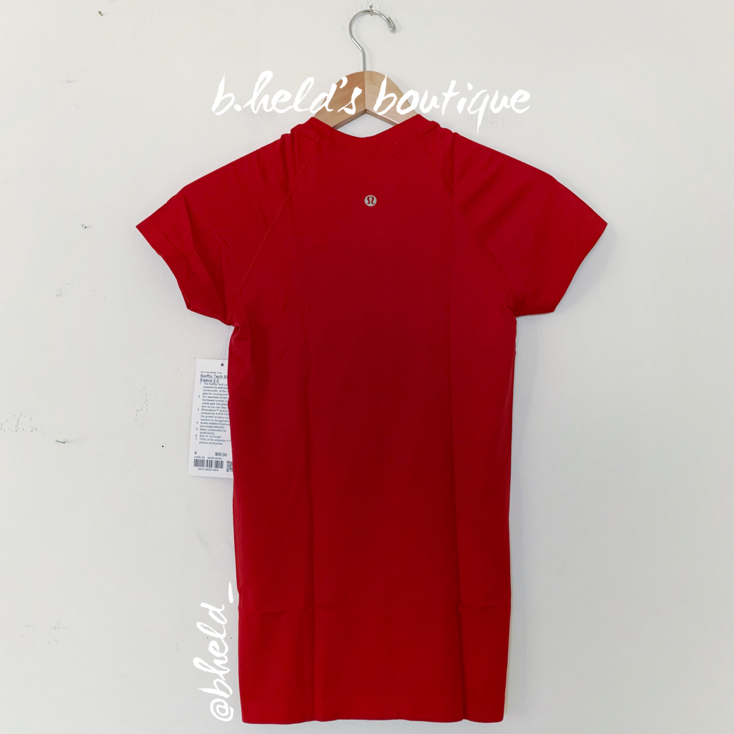 lululemon Lunar New Year Swiftly Tech Short Sleeve Shirt 2.0 in Dark Red/Dark Red, Size 4