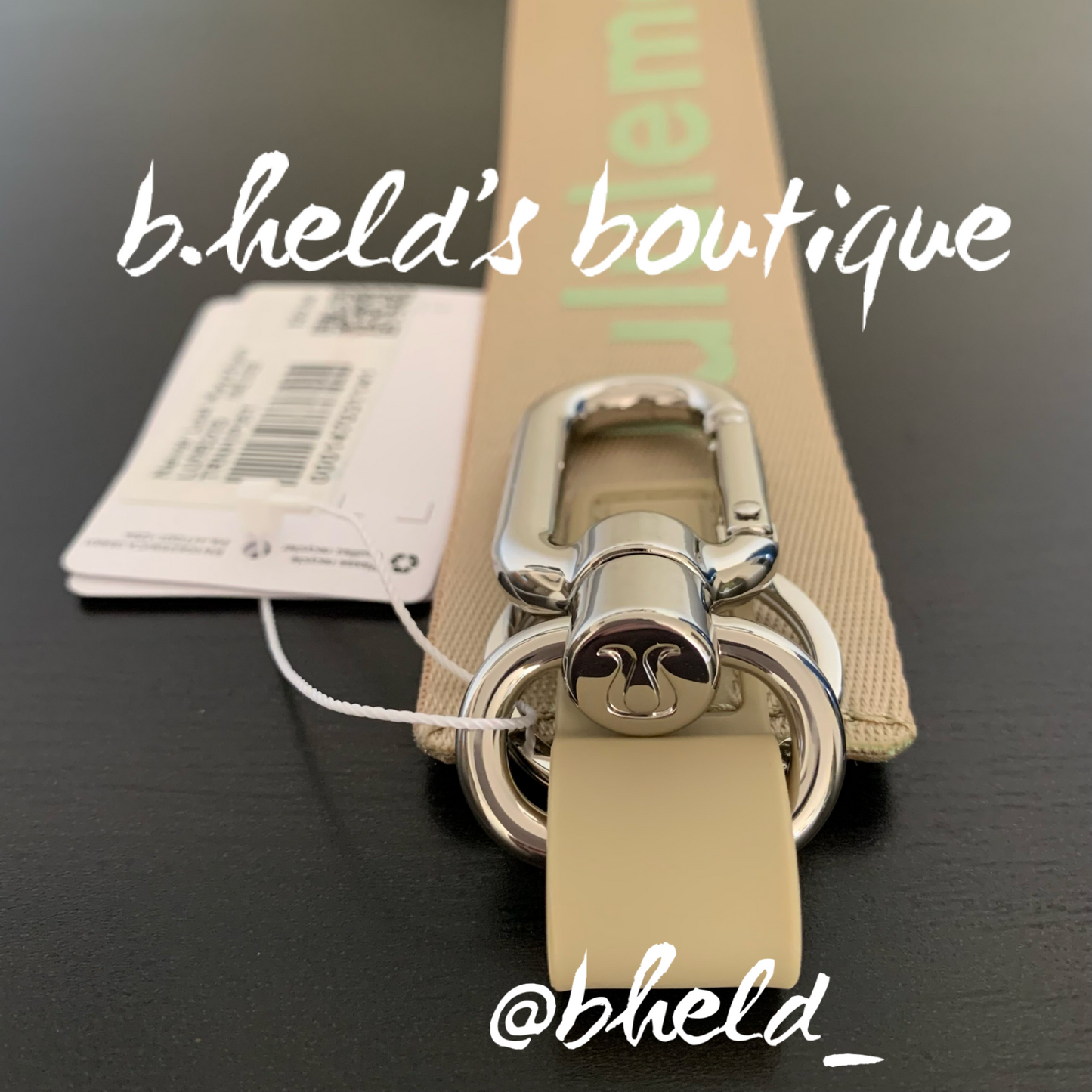 lululemon Never Lost Keychain (2023 Style) in Trench/Pistachio, One Size