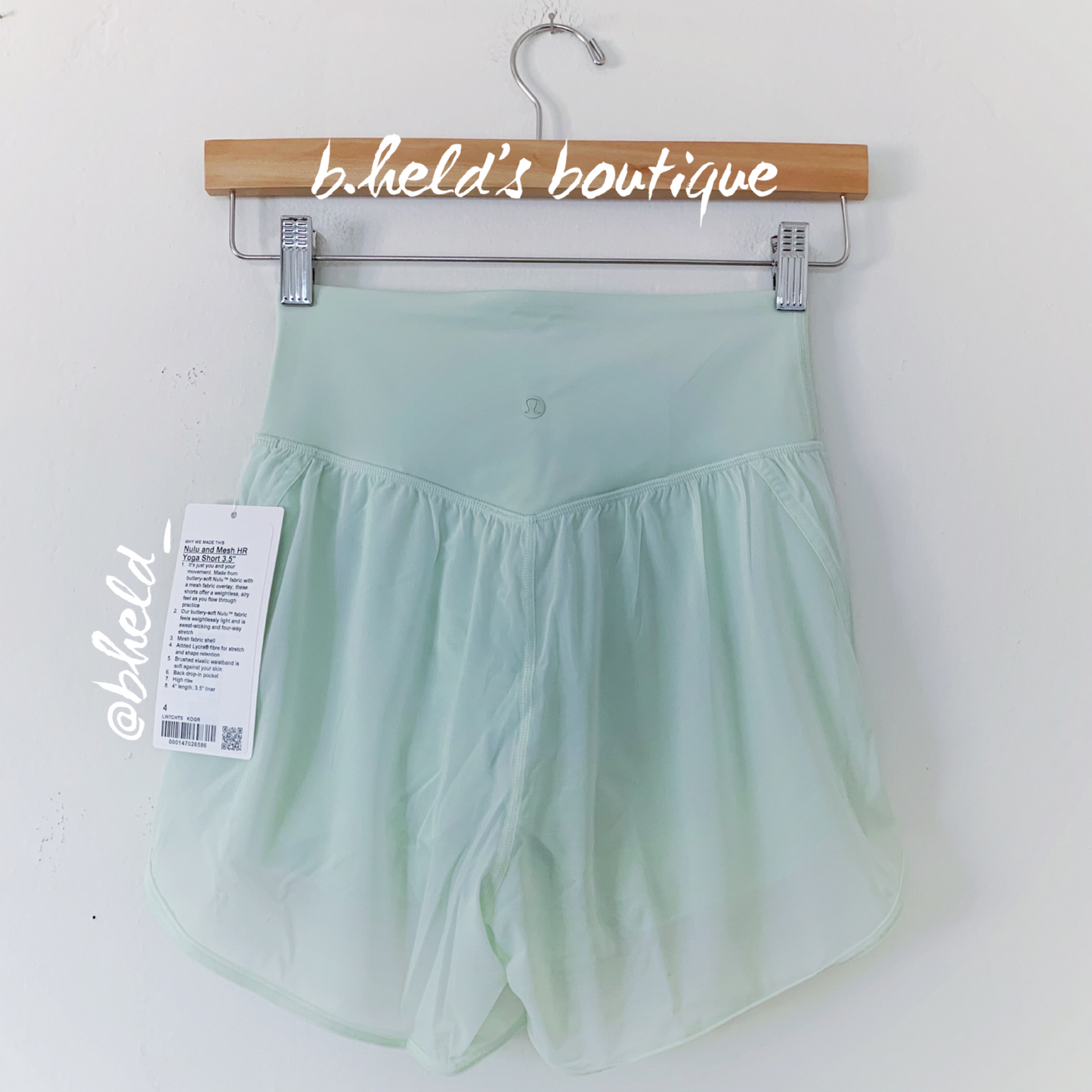 lululemon Nulu and Mesh High-Rise Yoga Short 3.5" in Kohlrabi Green, Size 4