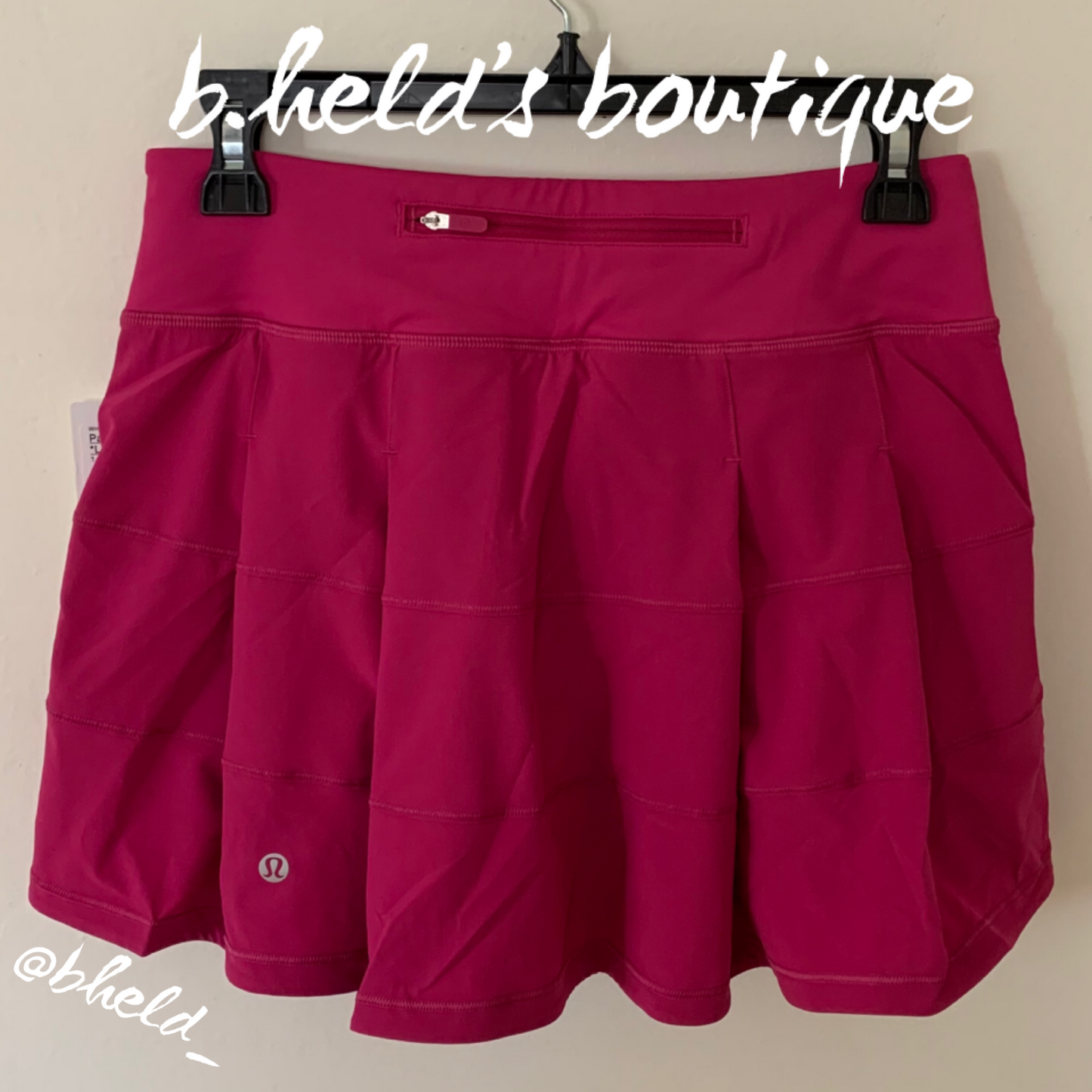 lululemon Pace Rival Mid-Rise Skirt *Long in Ripened Raspberry, Size 4