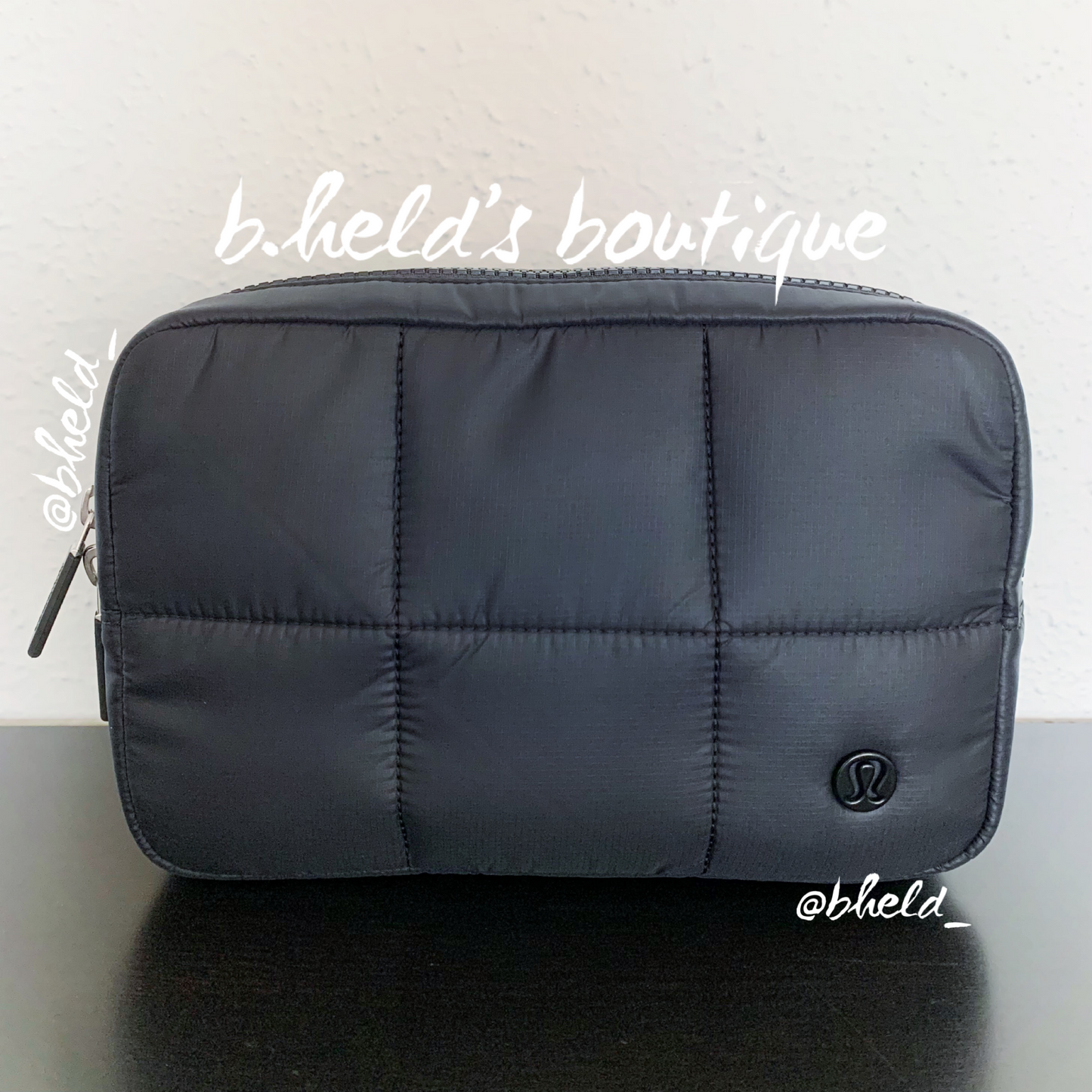 lululemon Quilted Grid Belt Bag in Black, One Size