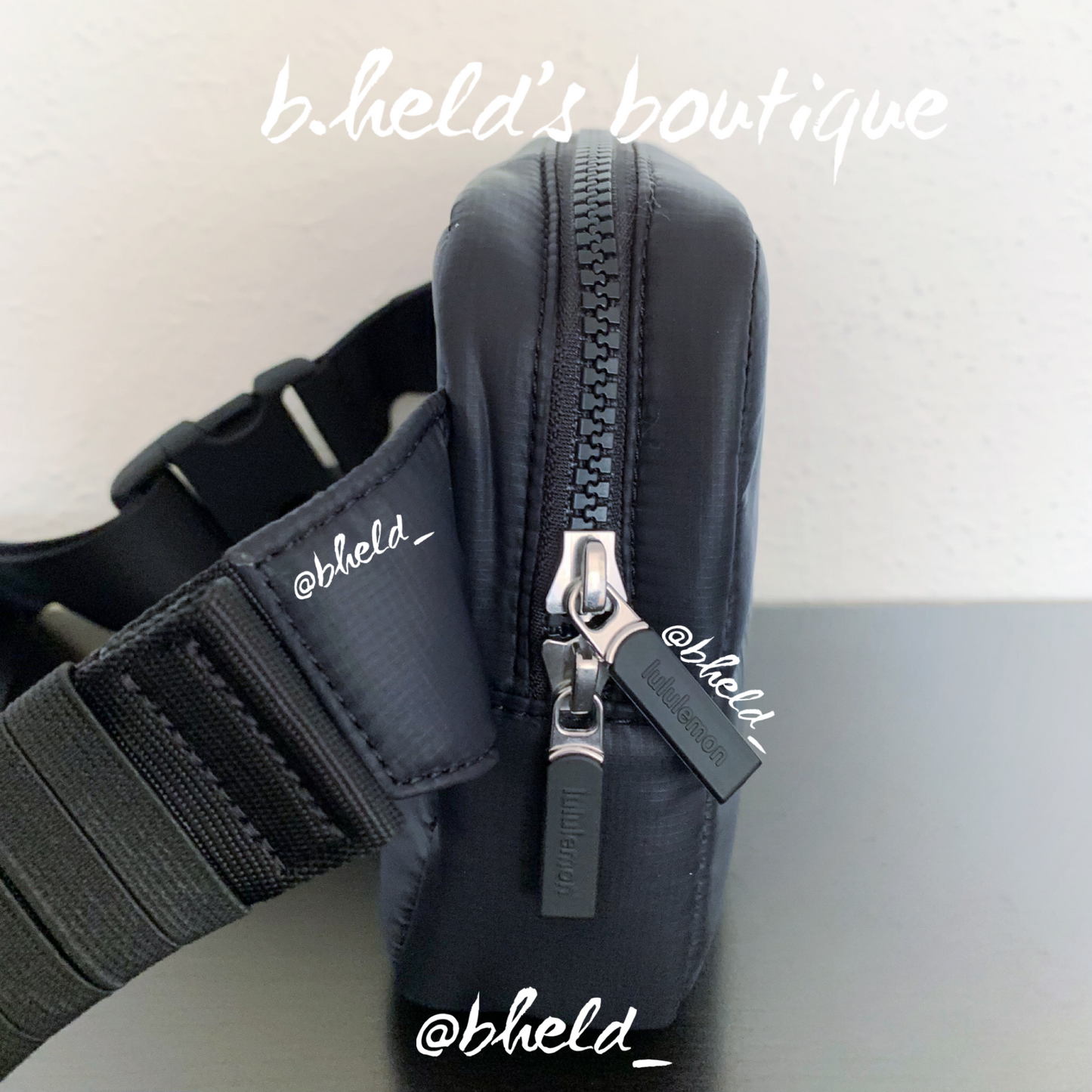 lululemon Quilted Grid Belt Bag in Black, One Size