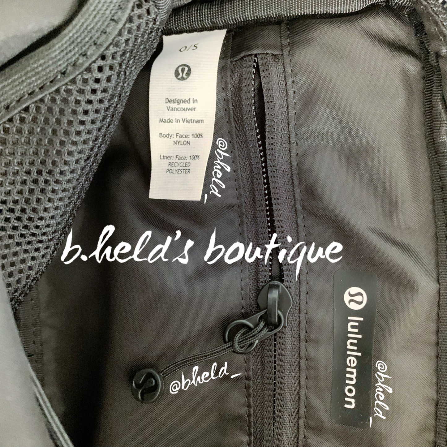 lululemon Quilted Grid Belt Bag in Black, One Size