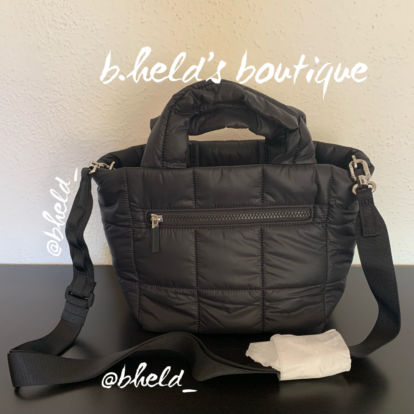 lululemon Quilted Grid Crossbody Bag in Black, One Size