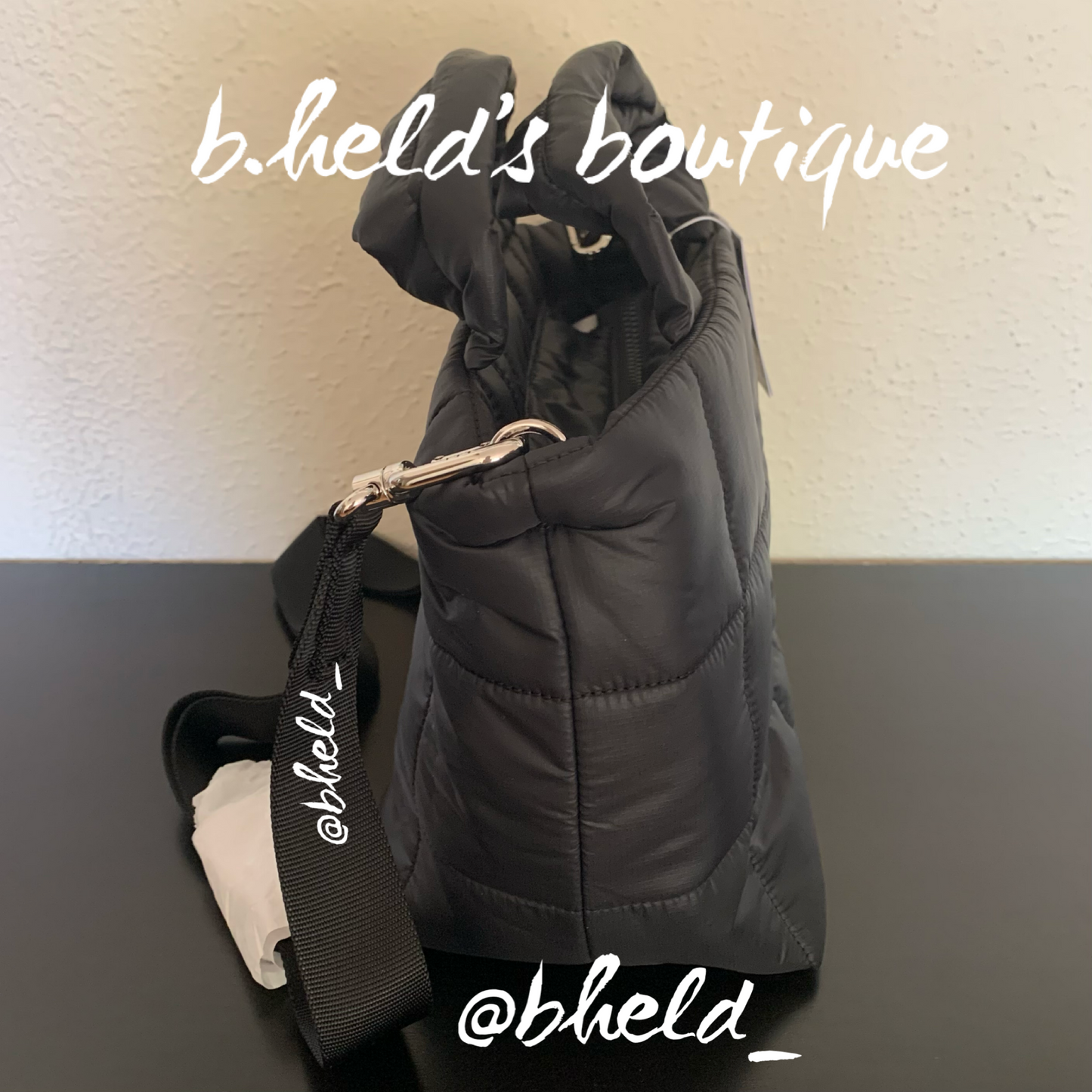 lululemon Quilted Grid Crossbody Bag in Black, One Size