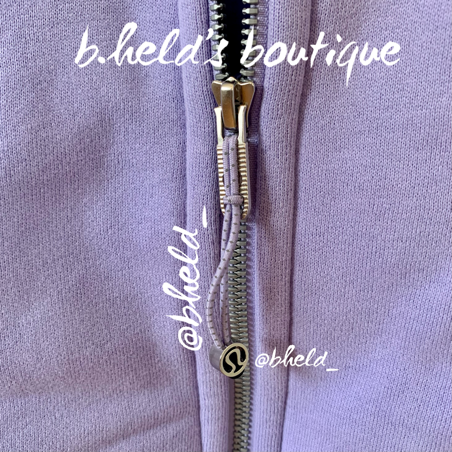 lululemon Scuba Full-Zip Hoodie in Lilac Smoke, Size 4