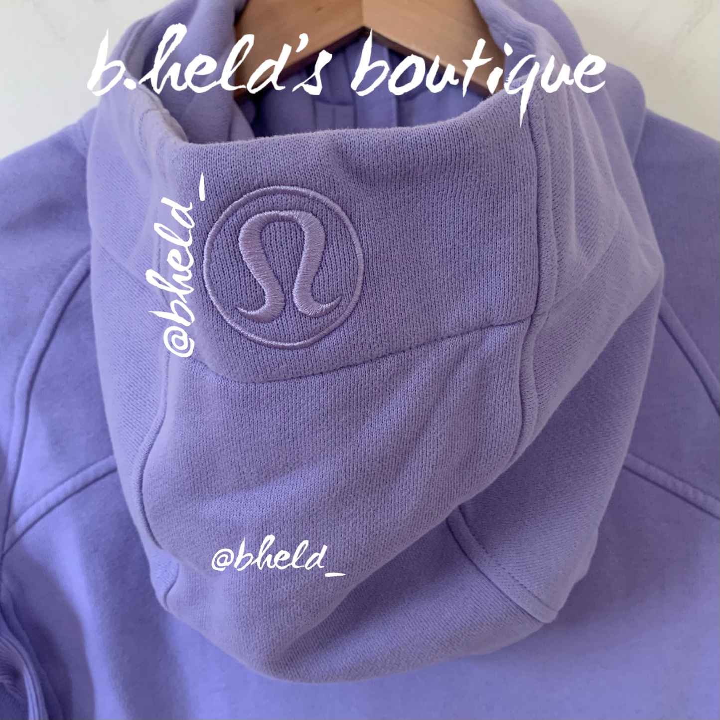 lululemon Scuba Full-Zip Hoodie in Lilac Smoke, Size 4