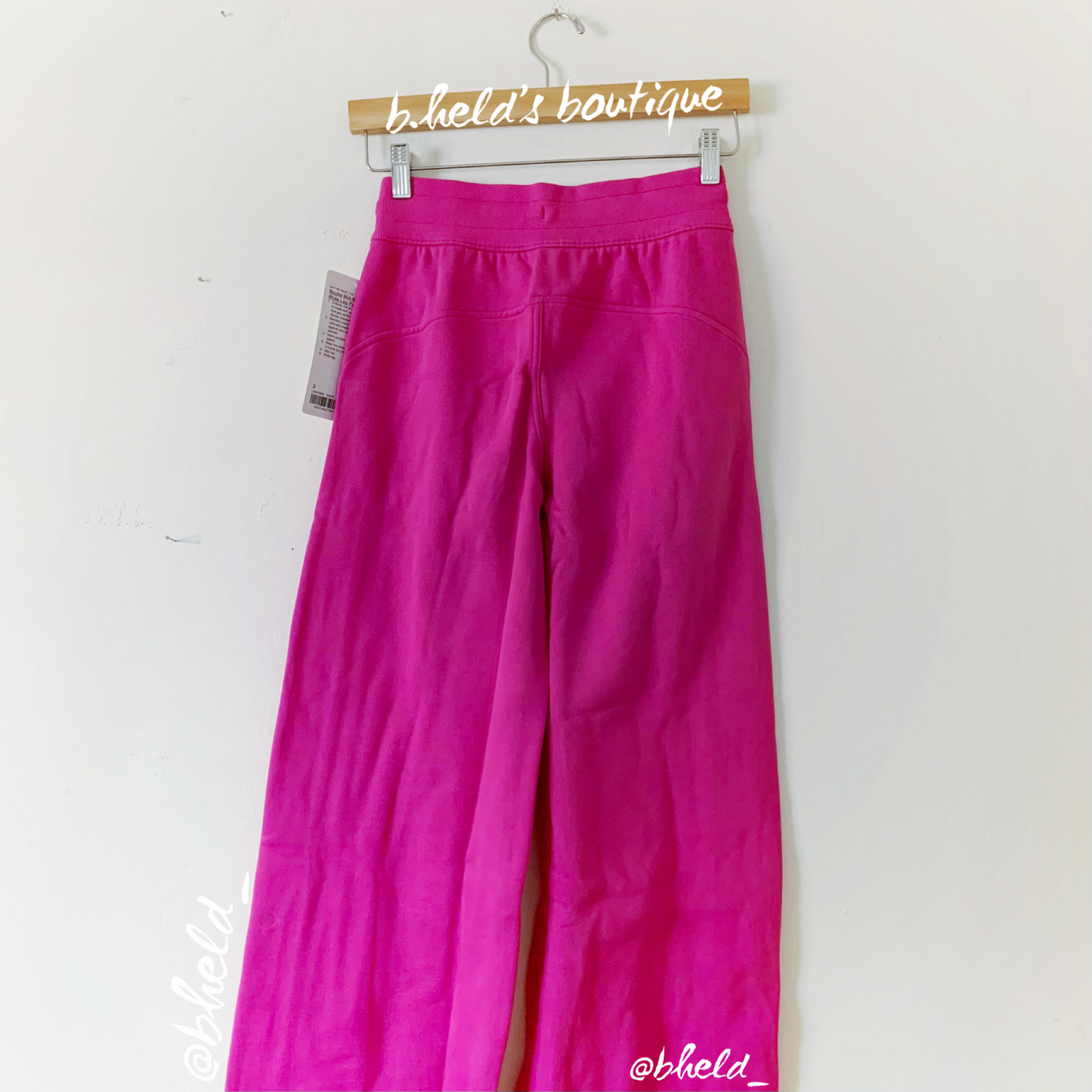 lululemon Scuba Mid-Rise Wide-Leg Pant *Full Length in Sonic Pink, Size 2