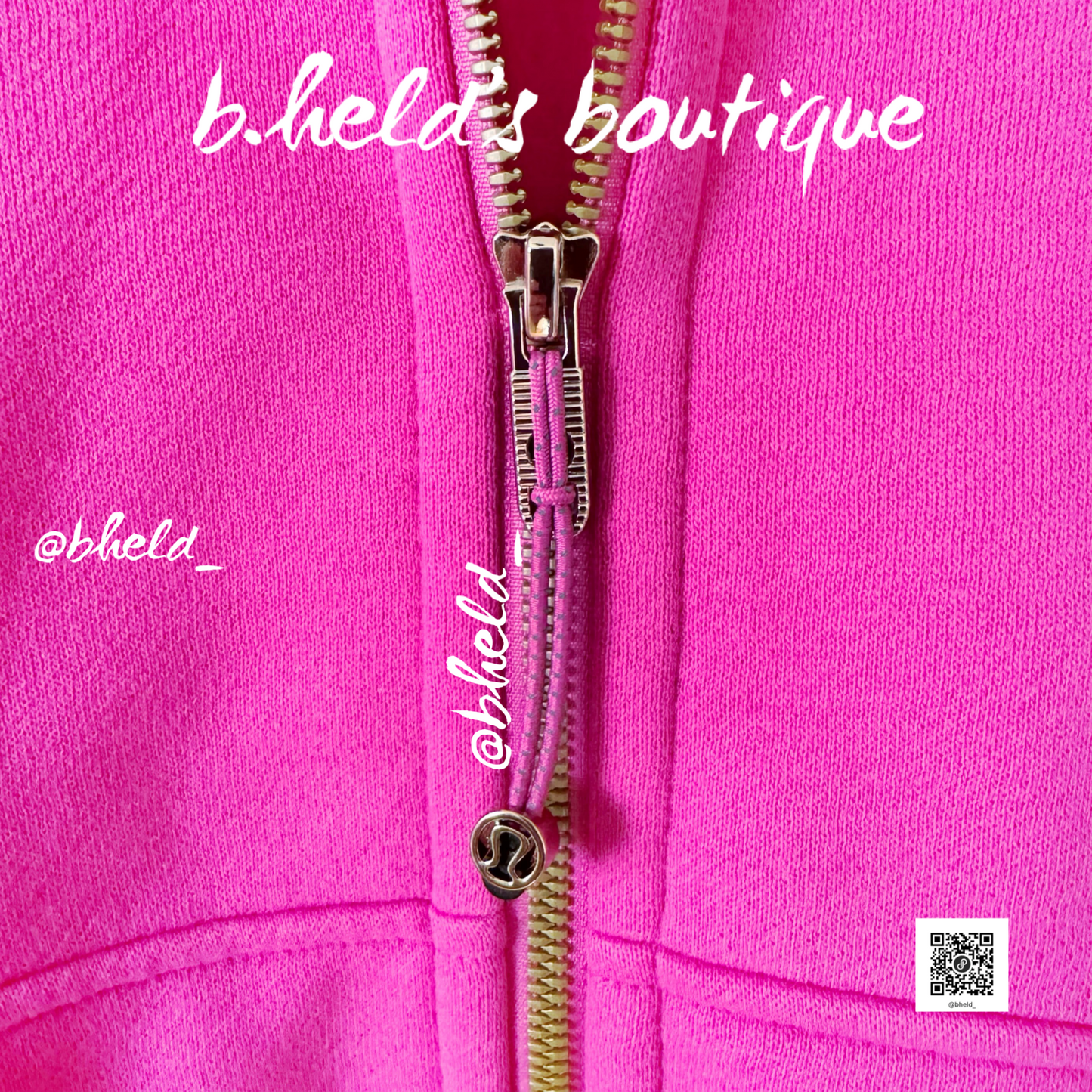 lululemon Scuba Oversized Full-Zip Hoodie *Gold Zip in Sonic Pink, Size XS/S