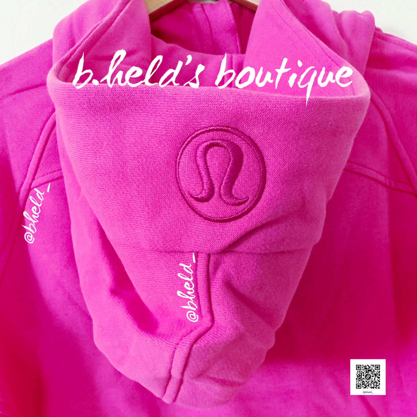lululemon Scuba Oversized Full-Zip Hoodie *Gold Zip in Sonic Pink, Size XS/S