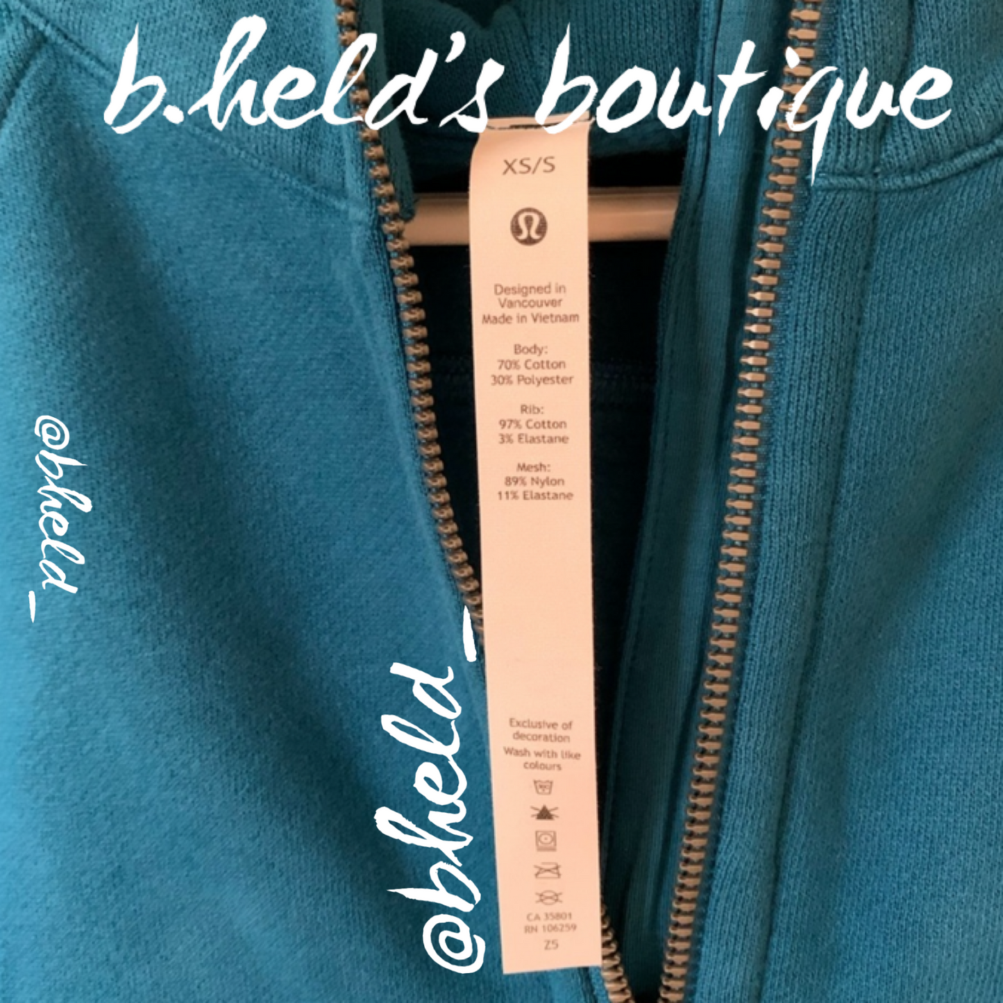 lululemon Scuba Oversized Half-Zip Hoodie in Capri, Size XS/S