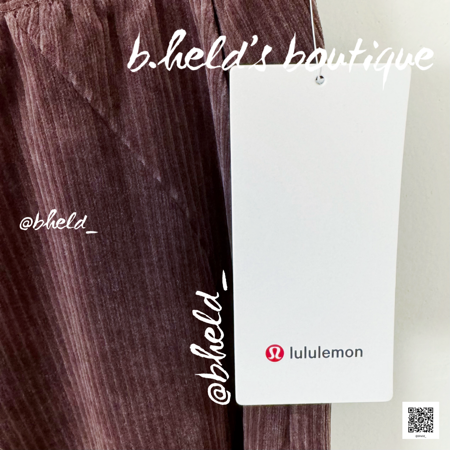 lululemon Scuba Mid-Rise Wide-Leg Pant *Velvet Cord in Espresso, Size 4