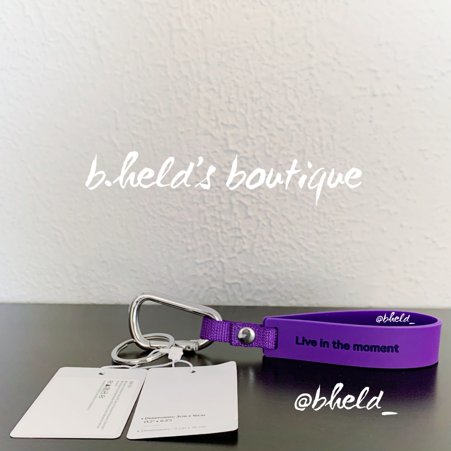 lululemon Silicone Keychain in Atomic Purple/True Navy, One Size