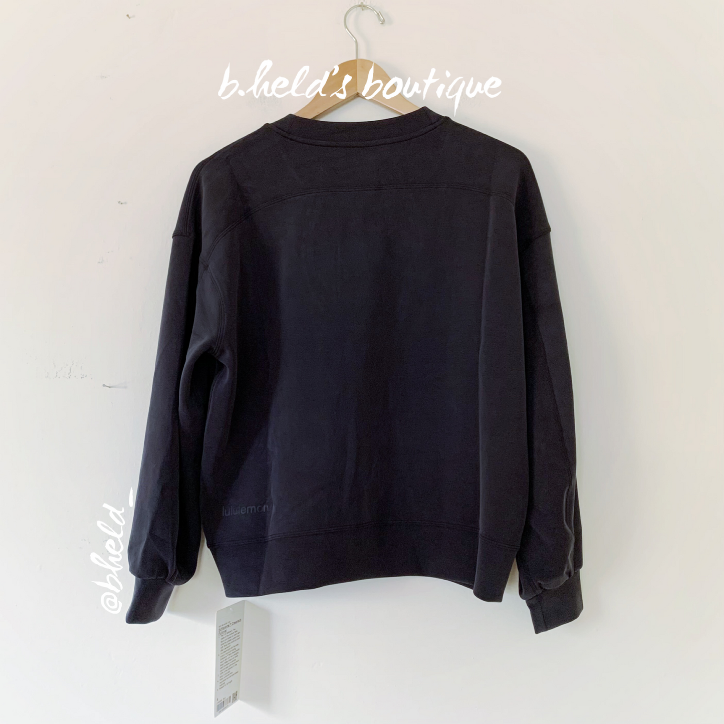lululemon Softstreme Crewneck Pullover in Black, Size 4