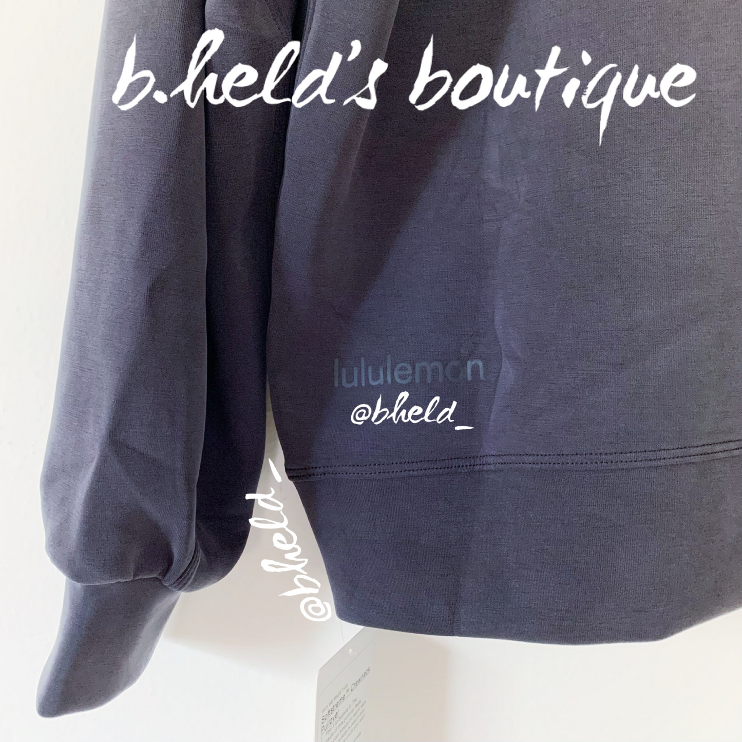 lululemon Softstreme Crewneck Pullover in Black, Size 4