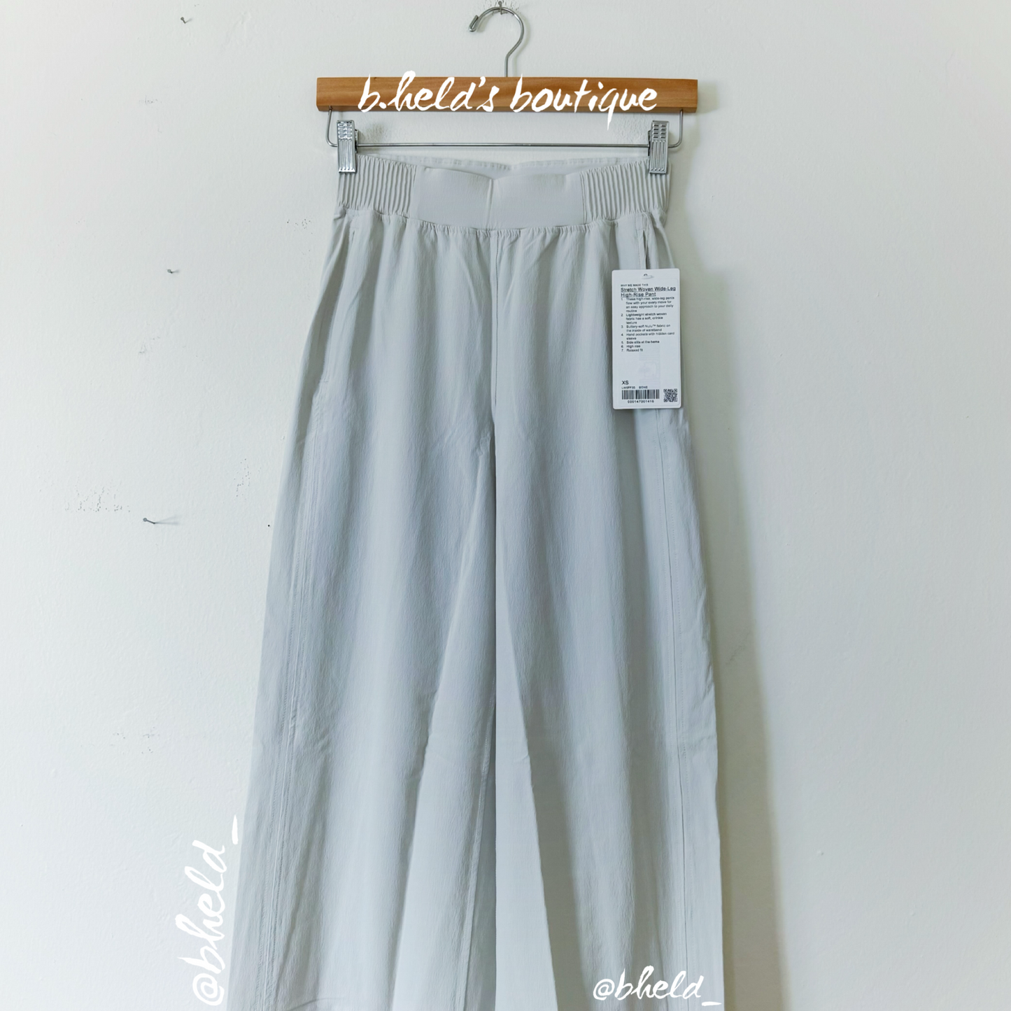 lululemon Stretch Woven High-Rise Wide-Leg Pant in Bone, Size XS